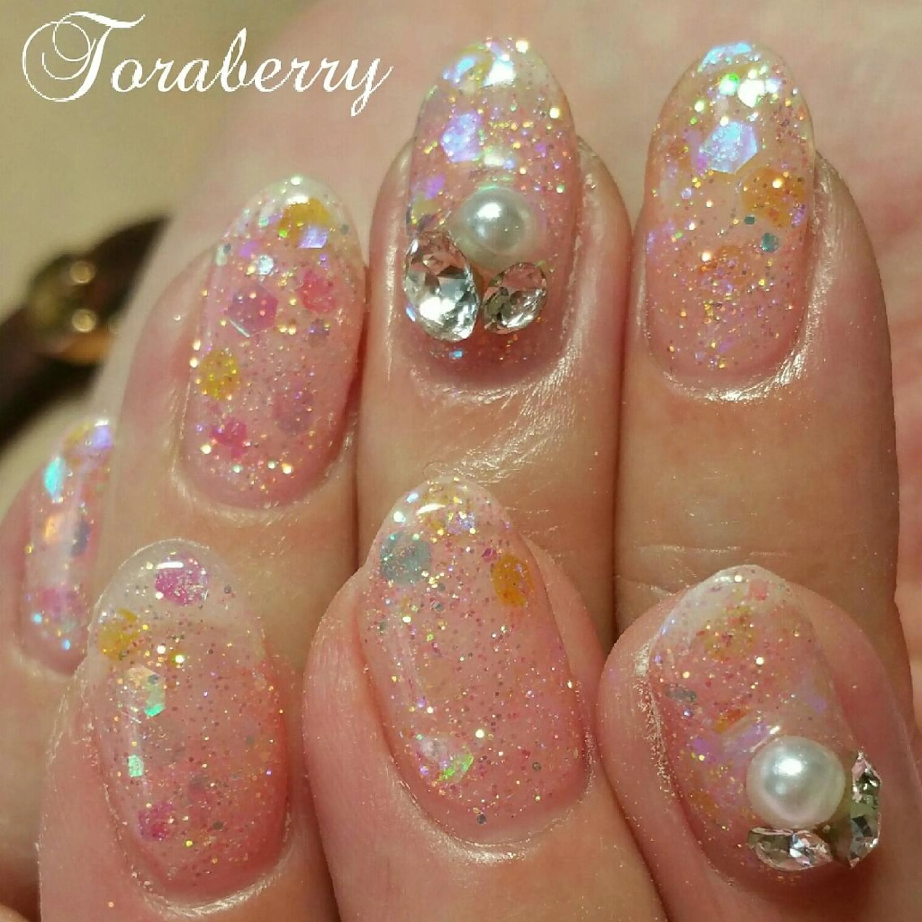 ネイル ラメ(グリッター) ネイリスト なつみのネイルデザイン