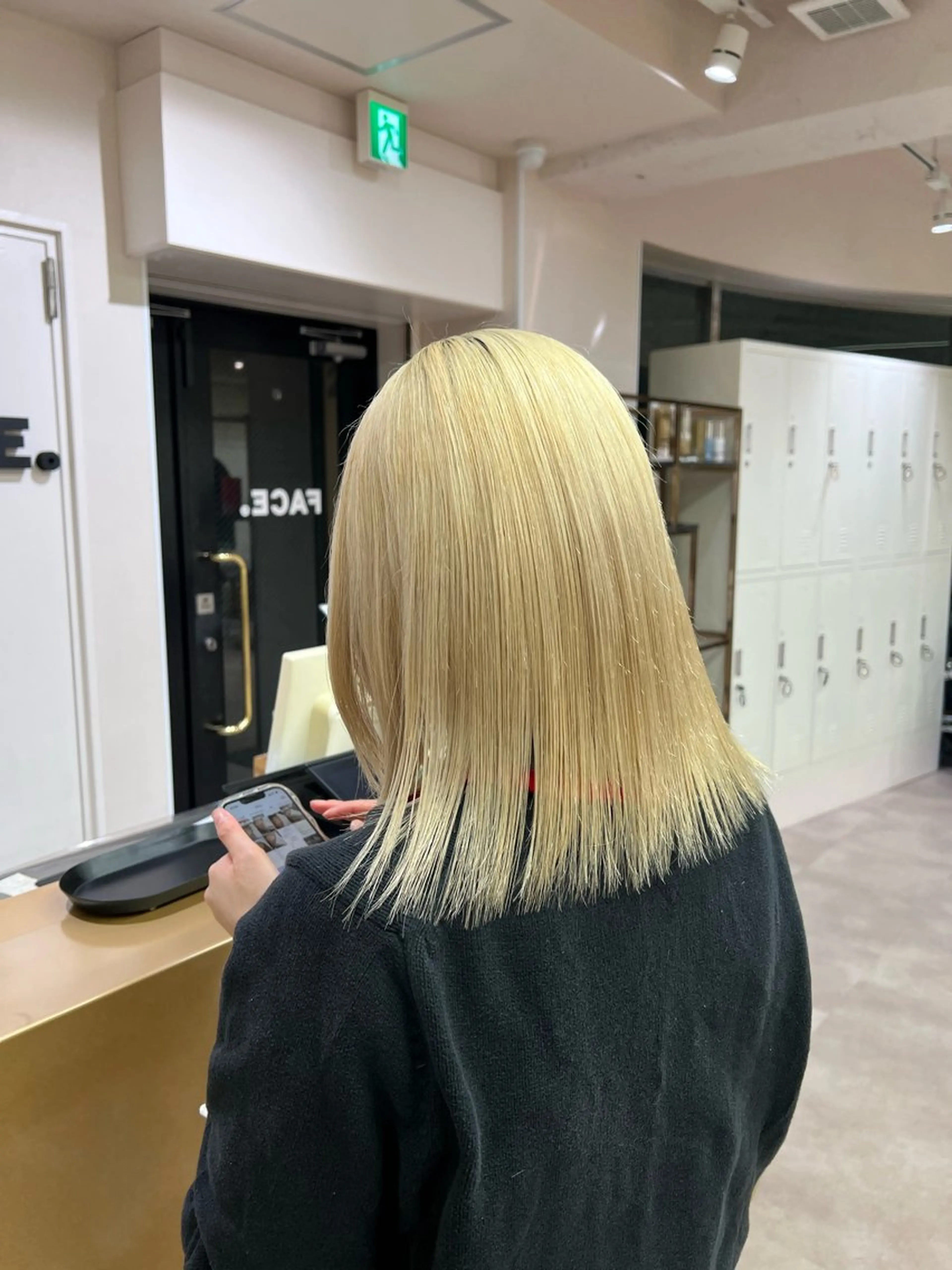 ミディアム カラー ヘアカラー 横浜/ブリーチ/ ダブルカラー/RINのヘアスタイル