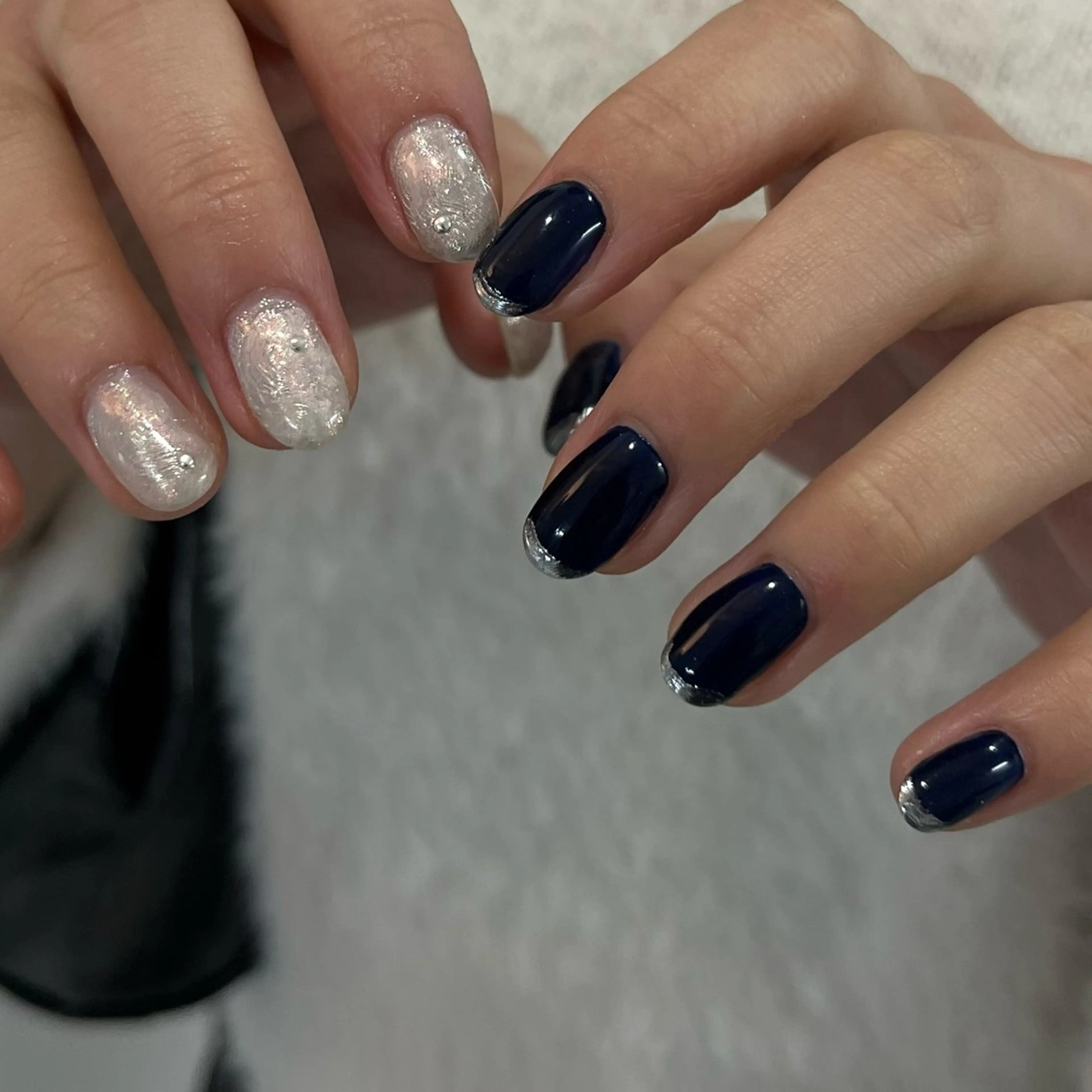 ネイル ハンドネイル Ray. ちゅるん系ニュアンスのネイルデザイン