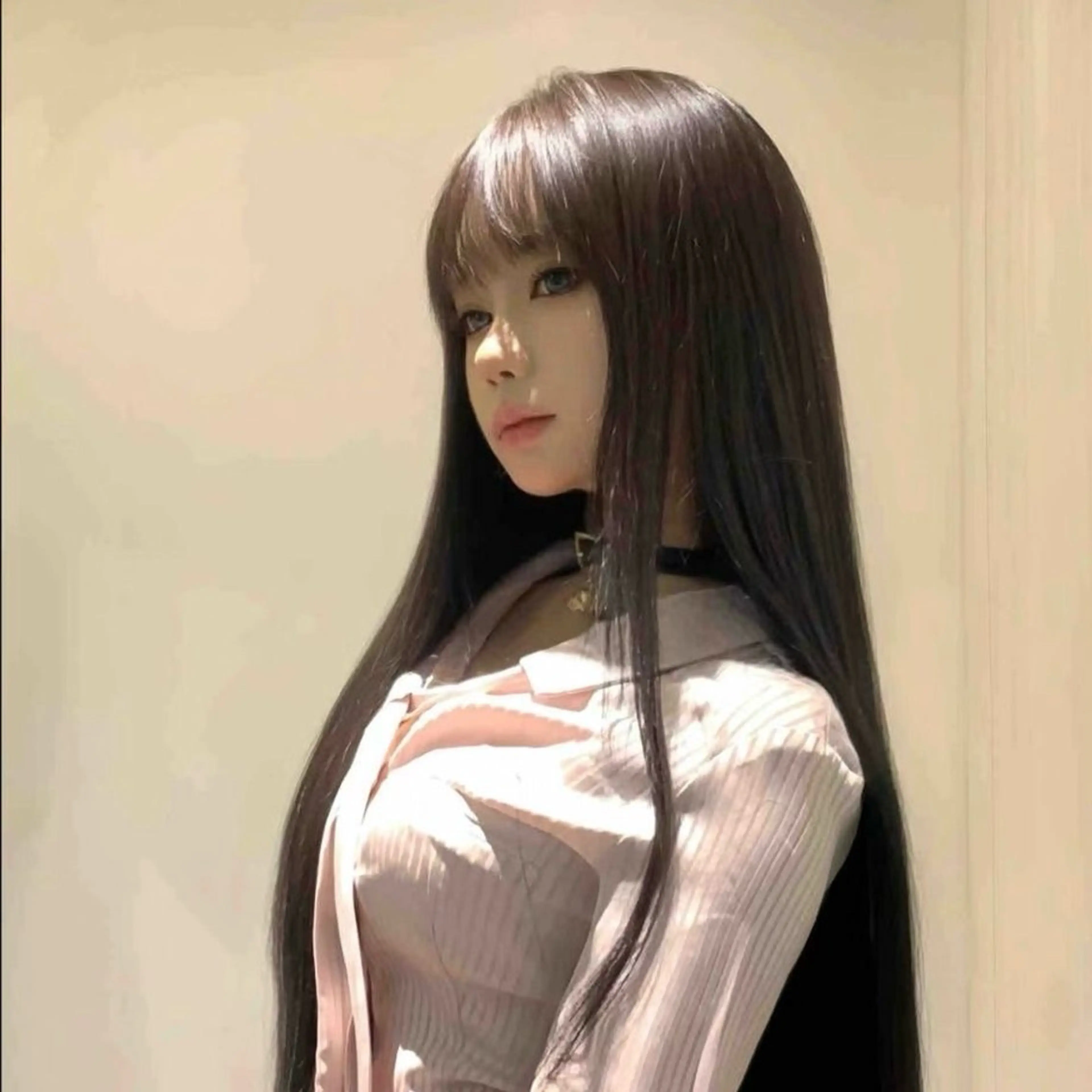 ロング カット 縮毛矯正 トリートメント ヘッドスパ ヘアセット 大人っぽ中韓レディ ヘア🤍MAOのヘアスタイル