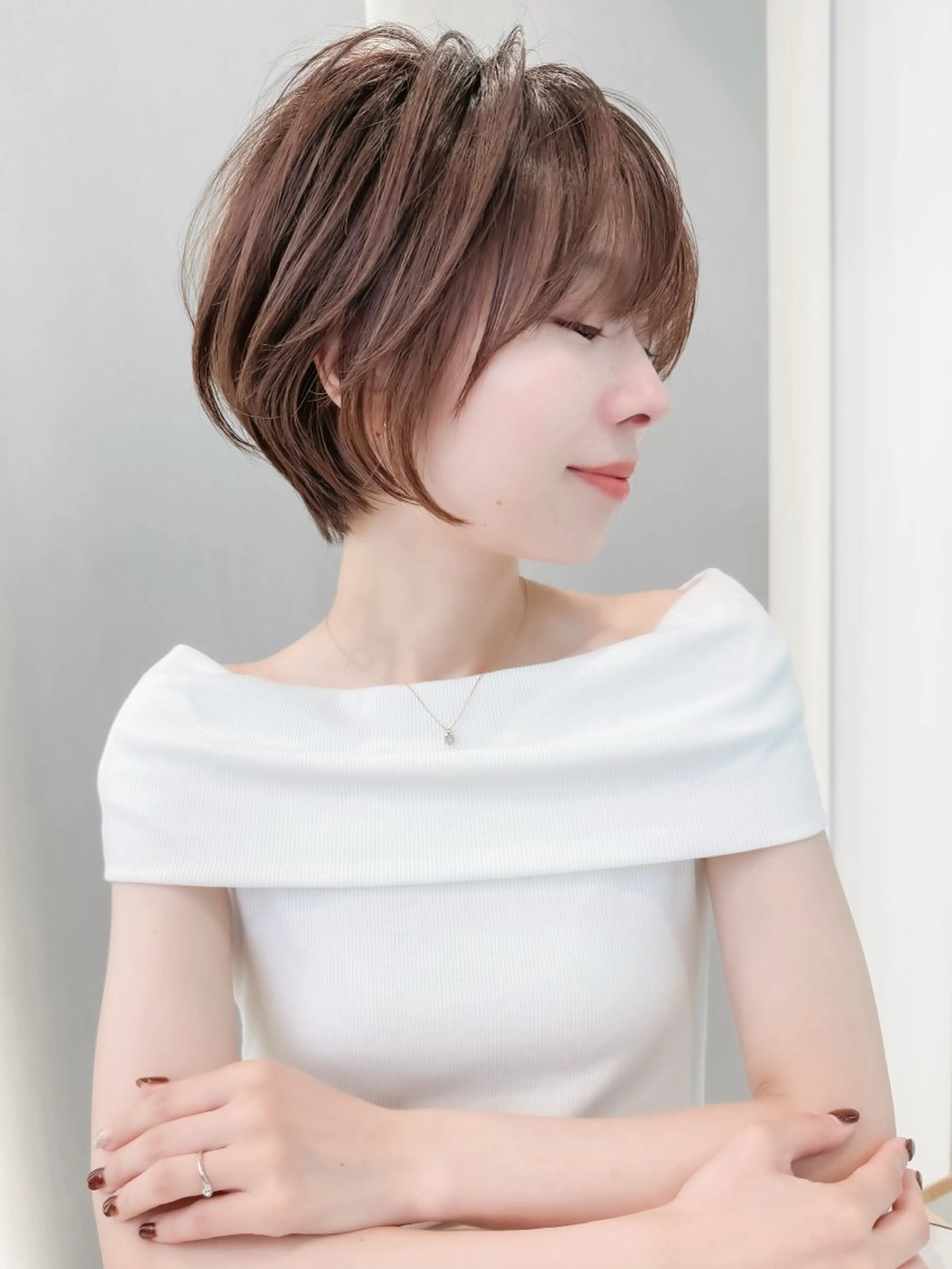 ショート カラー カット ヘアカラー トリートメント ボブ/ショート/ 縮毛矯正⚜️工藤昴のヘアスタイル