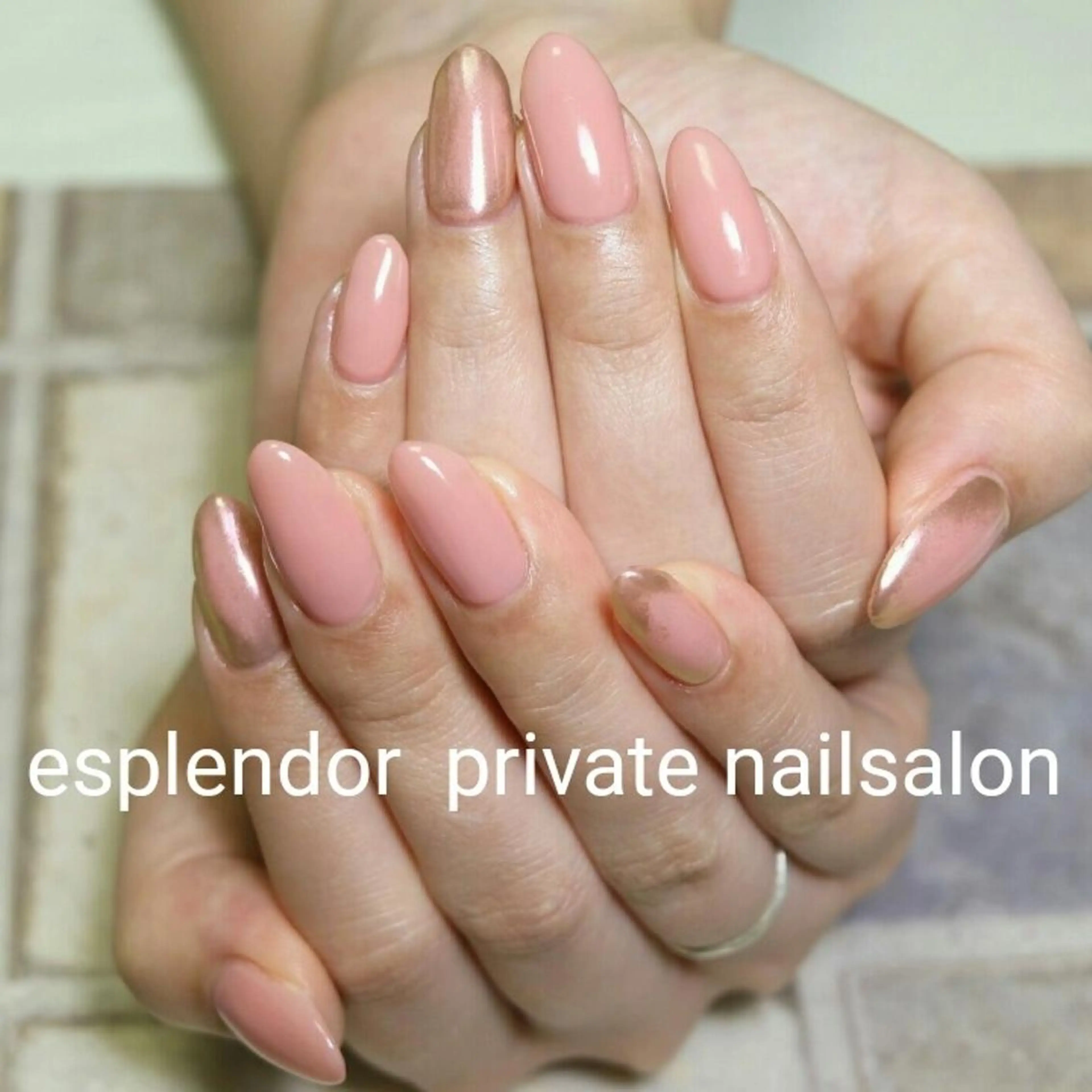 ネイル ミラーネイル ニュアンスネイル ワンカラーネイル ハンドネイル ハンドケア esplendor  エスプレンドル所属・esplendor  エスプレンドルのネイルデザイン