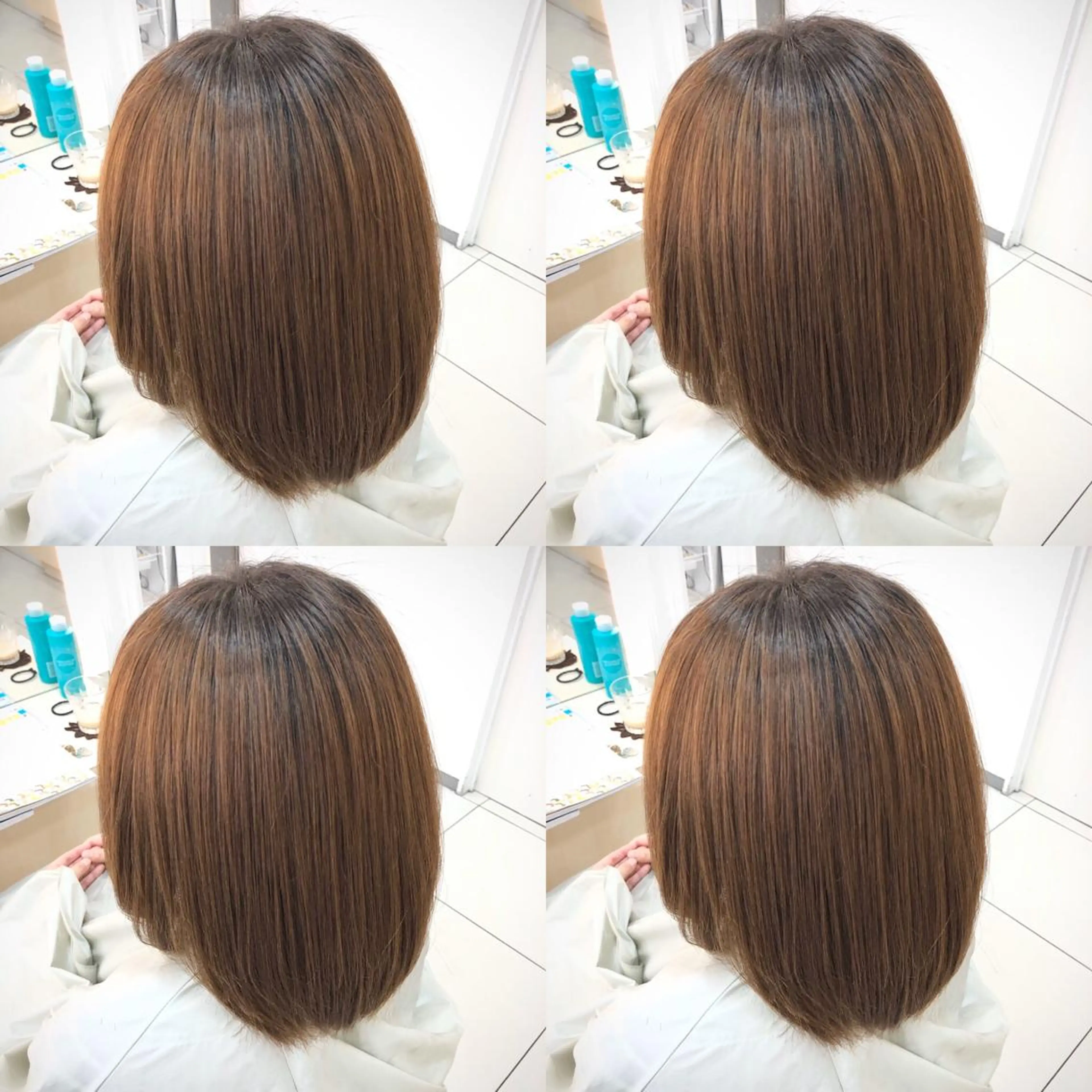 ミディアム アッシュ 学生 レイヤーカット 縮毛矯正 トリートメント Ash 山田 勇太のヘアスタイル