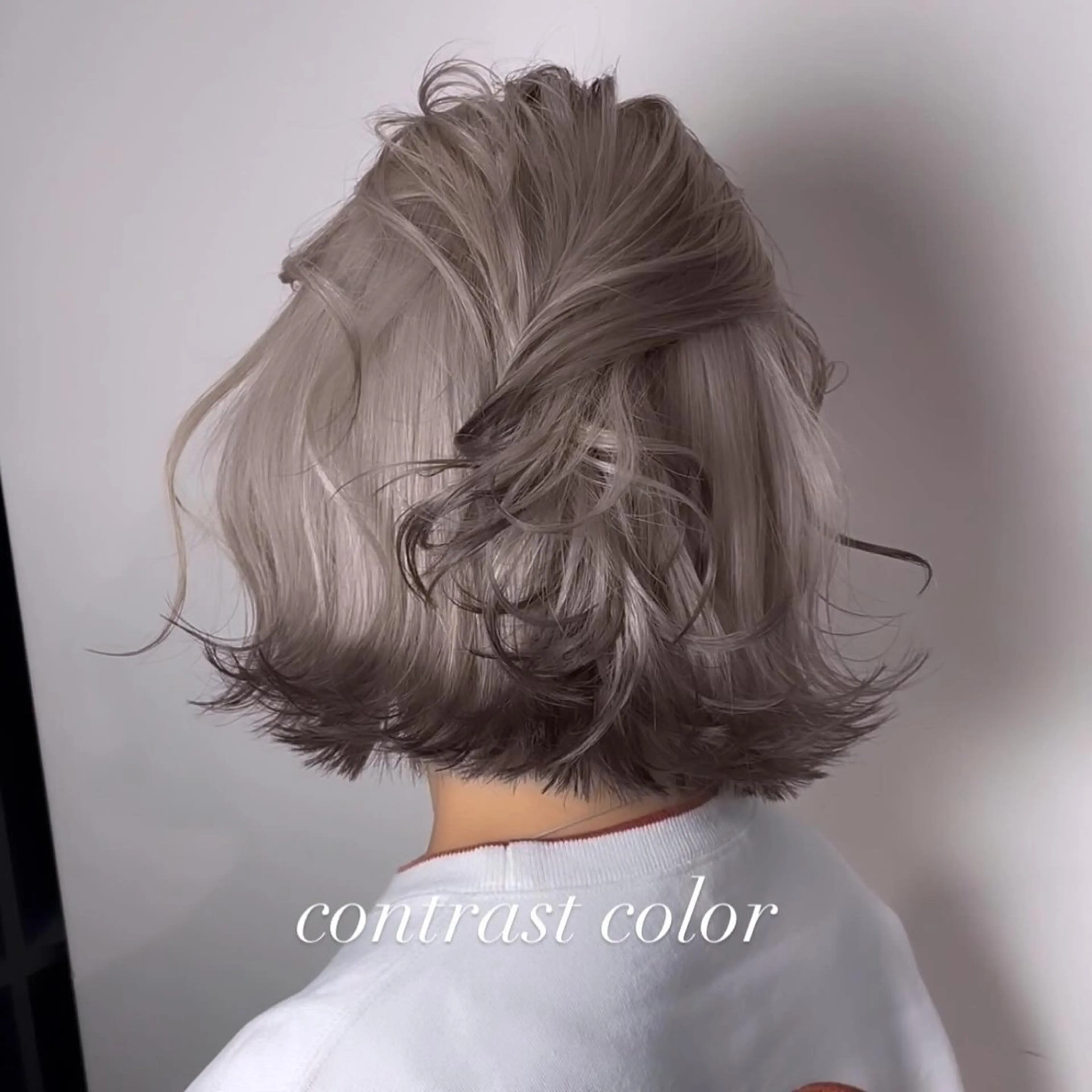 ミディアム カラー カット ヘアカラー トリートメント ヘアセット 💜ハイトーン💛 マジカルかいちゃんのヘアスタイル