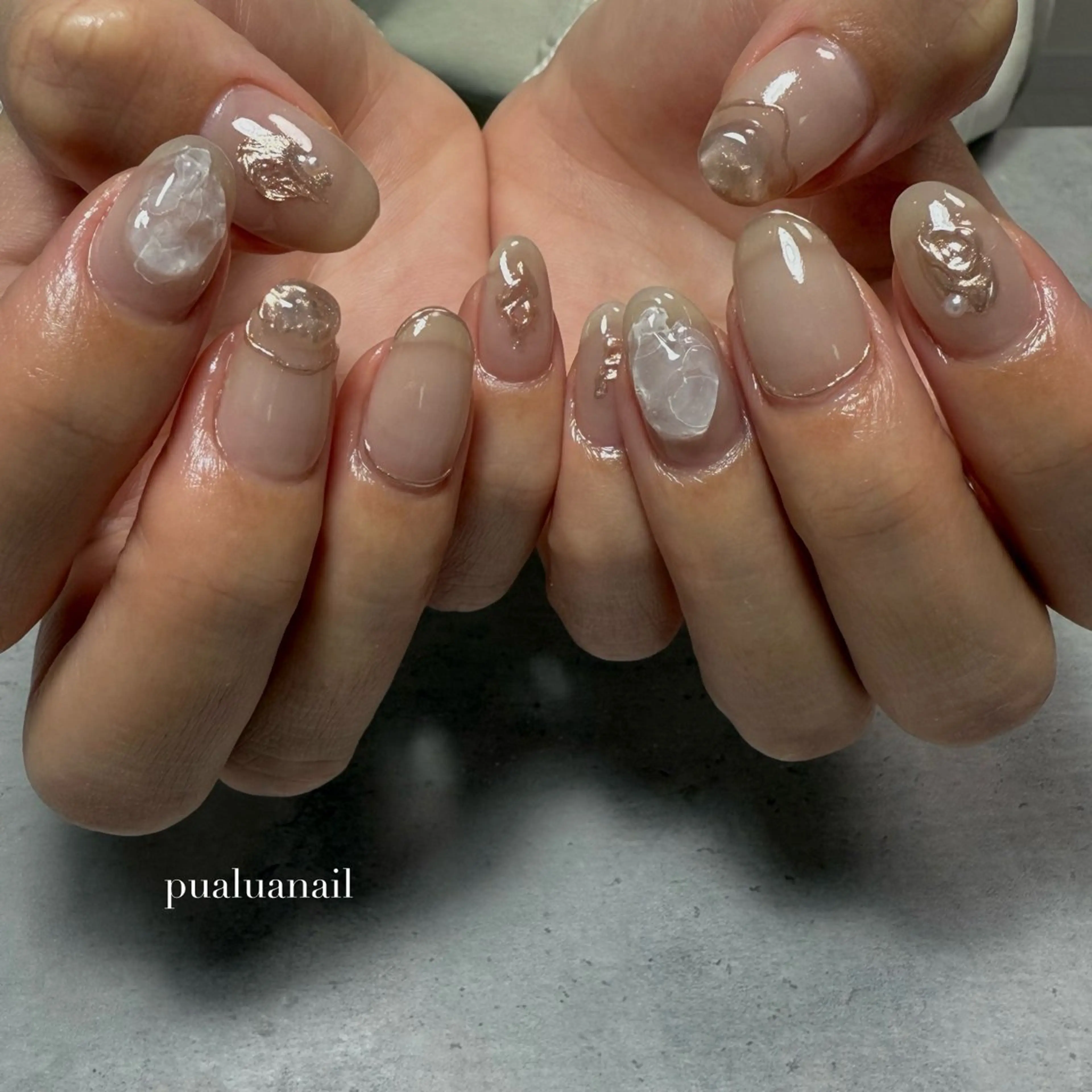 ネイル ハンドネイル pualua miharuのネイルデザイン