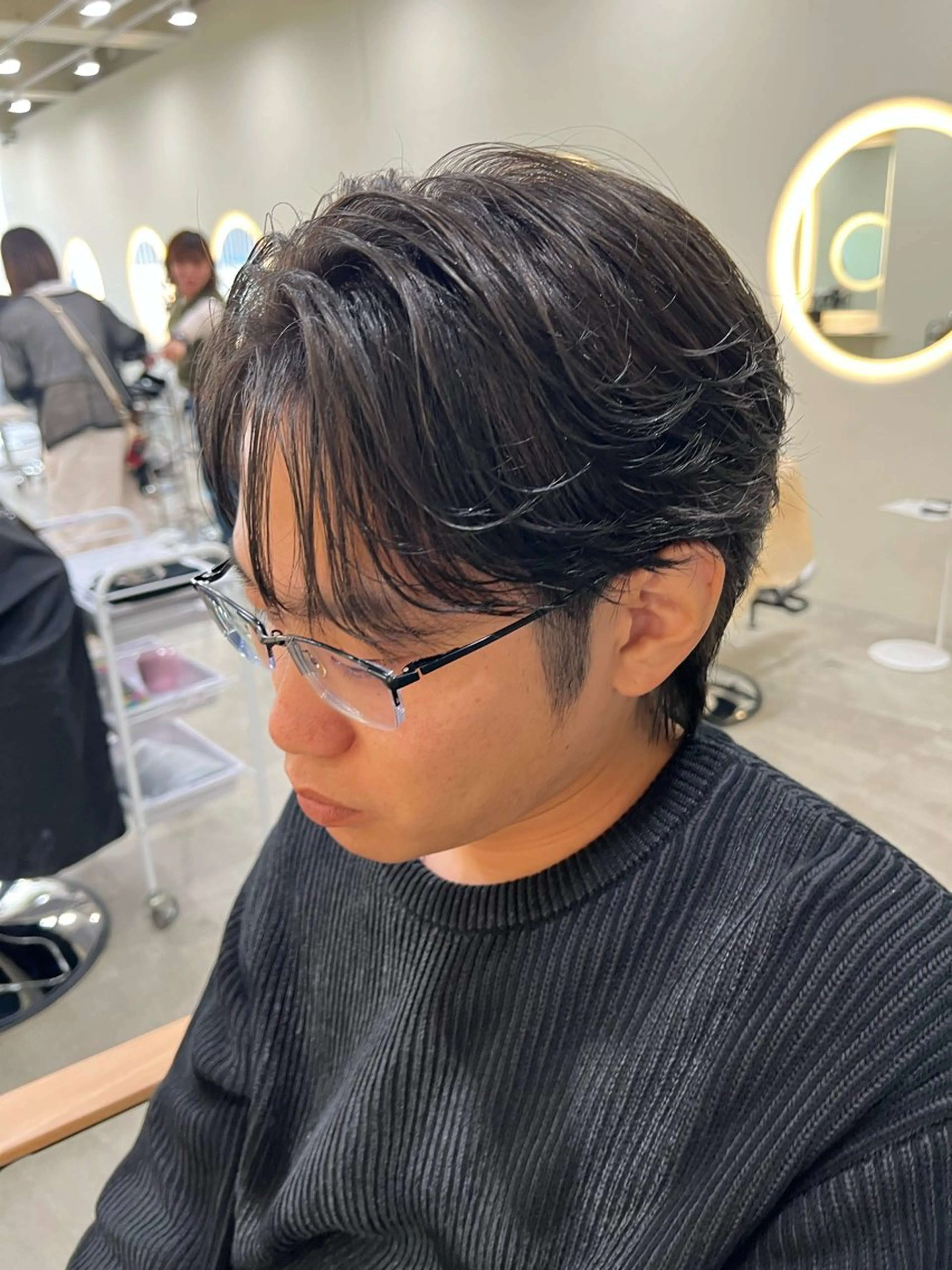 カラー パーマ メンズ カット ヘッドスパ tomu/天神大名/ 透明感カラー🐧のヘアスタイル