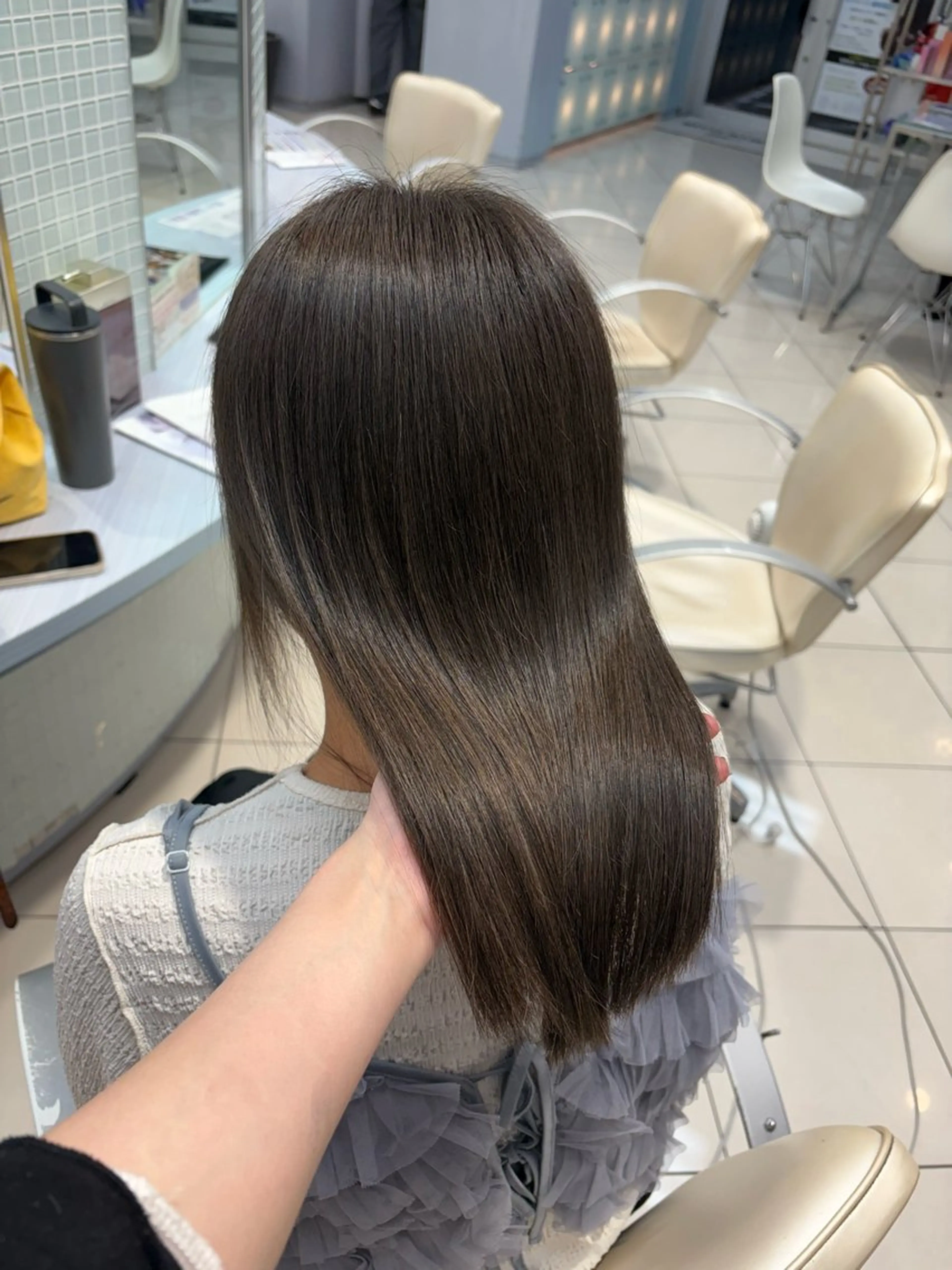 セミロング カラー ヘアカラー トリートメント 盛れる韓国ヘア🩰/ 透明感カラー/華のヘアスタイル