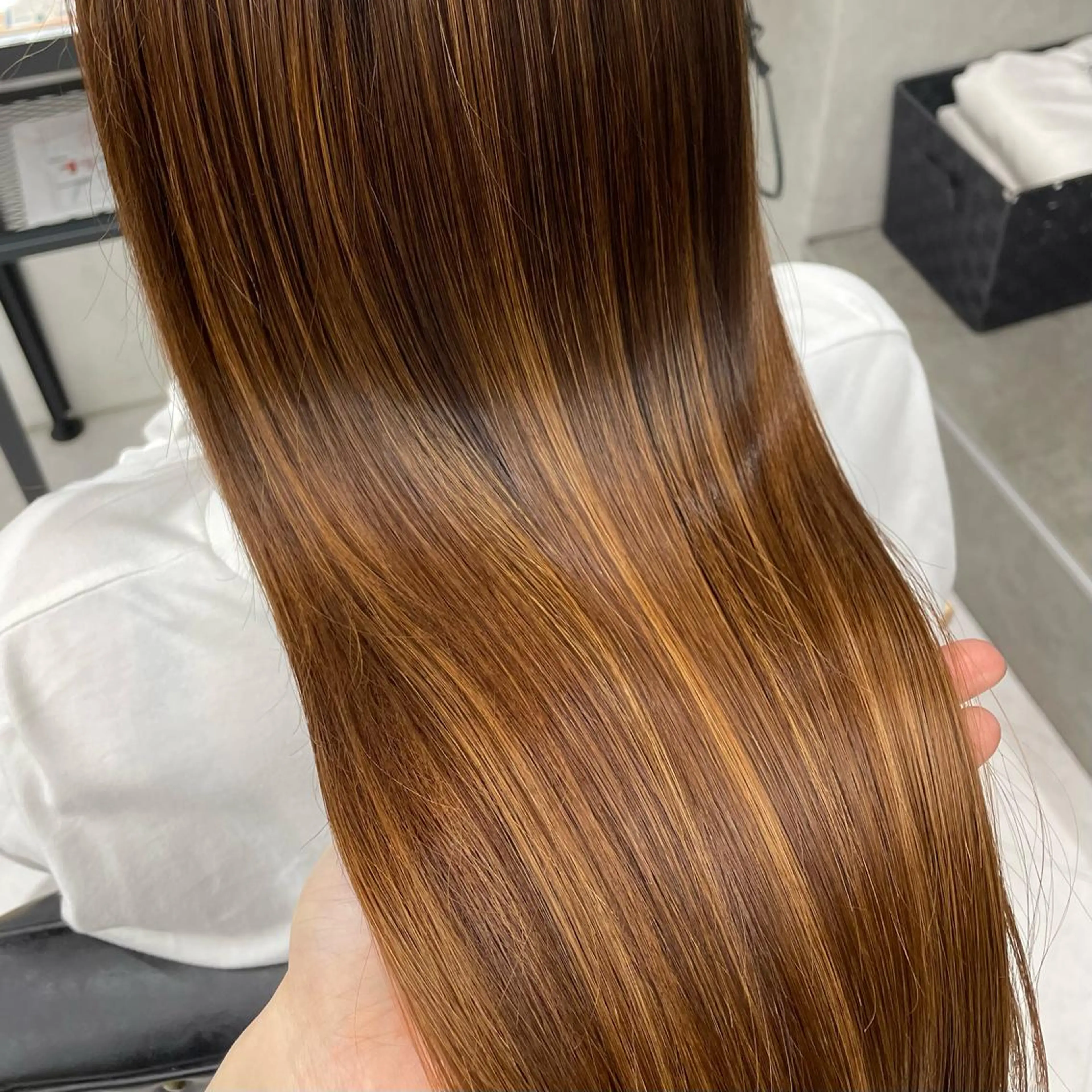 ショート カラー パーマ ヘアアレンジ メンズ キッズ ネイル マツエク・マツパ アイブロウ 髪質改善 トリートメント mona/ ストレートスタイル✨のヘアスタイル