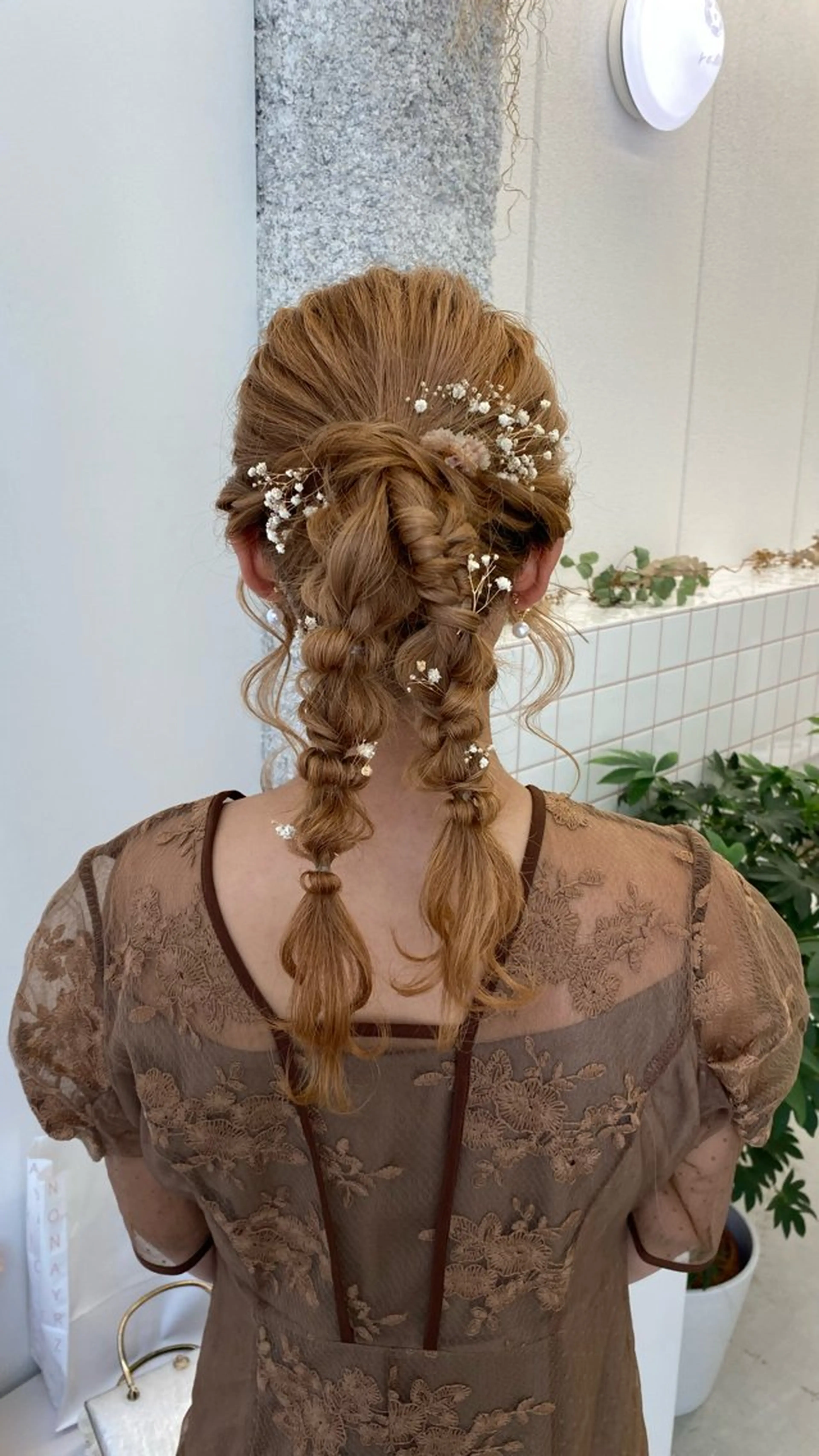 ロング ヘアカラー トリートメント ヘアセット NIKO/名古屋/ 伏見/花屋併設のヘアスタイル