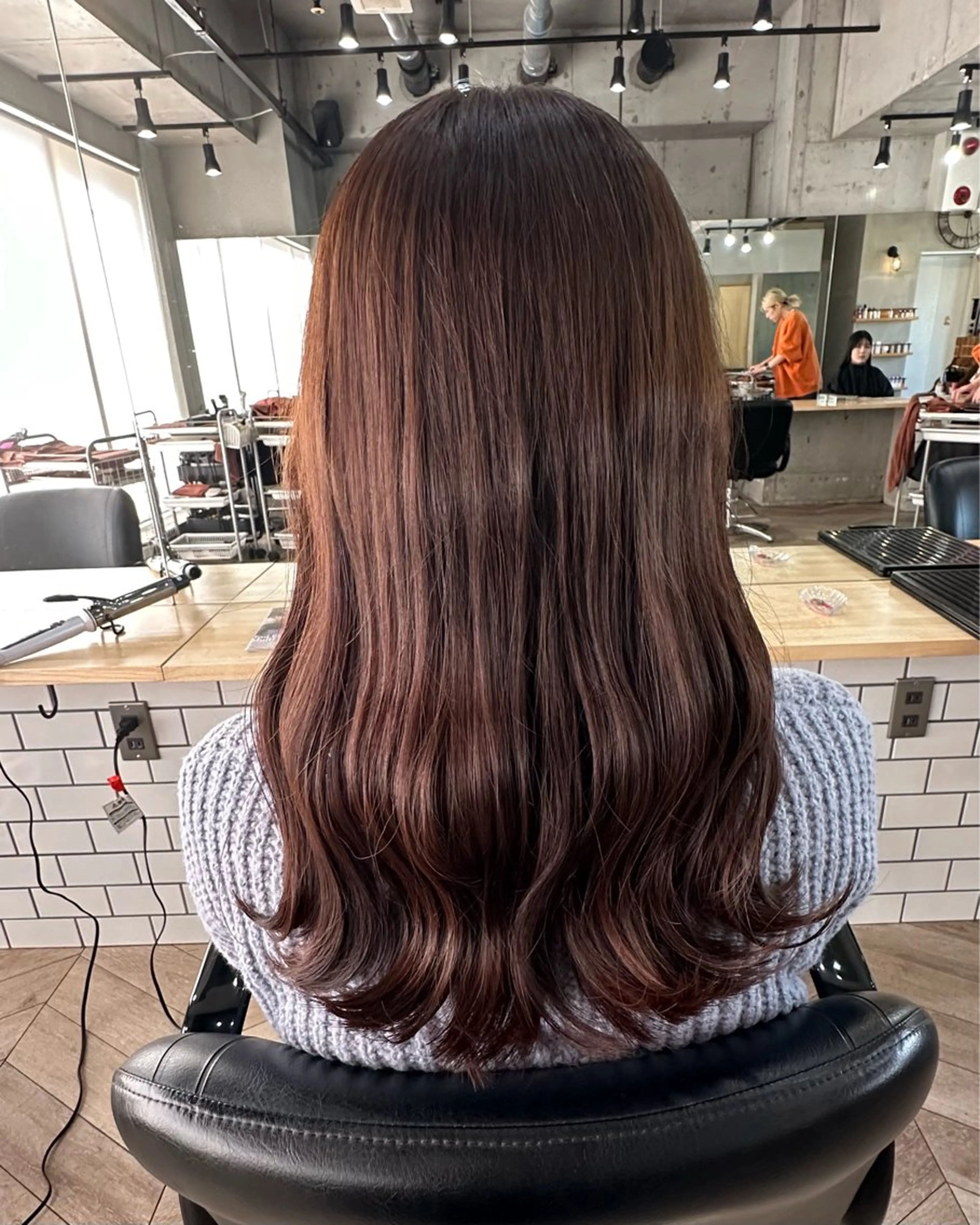 カラー ブラウンカラー マロンブラウン カット ヘアカラー Angelica 内海  遥奈のヘアスタイル