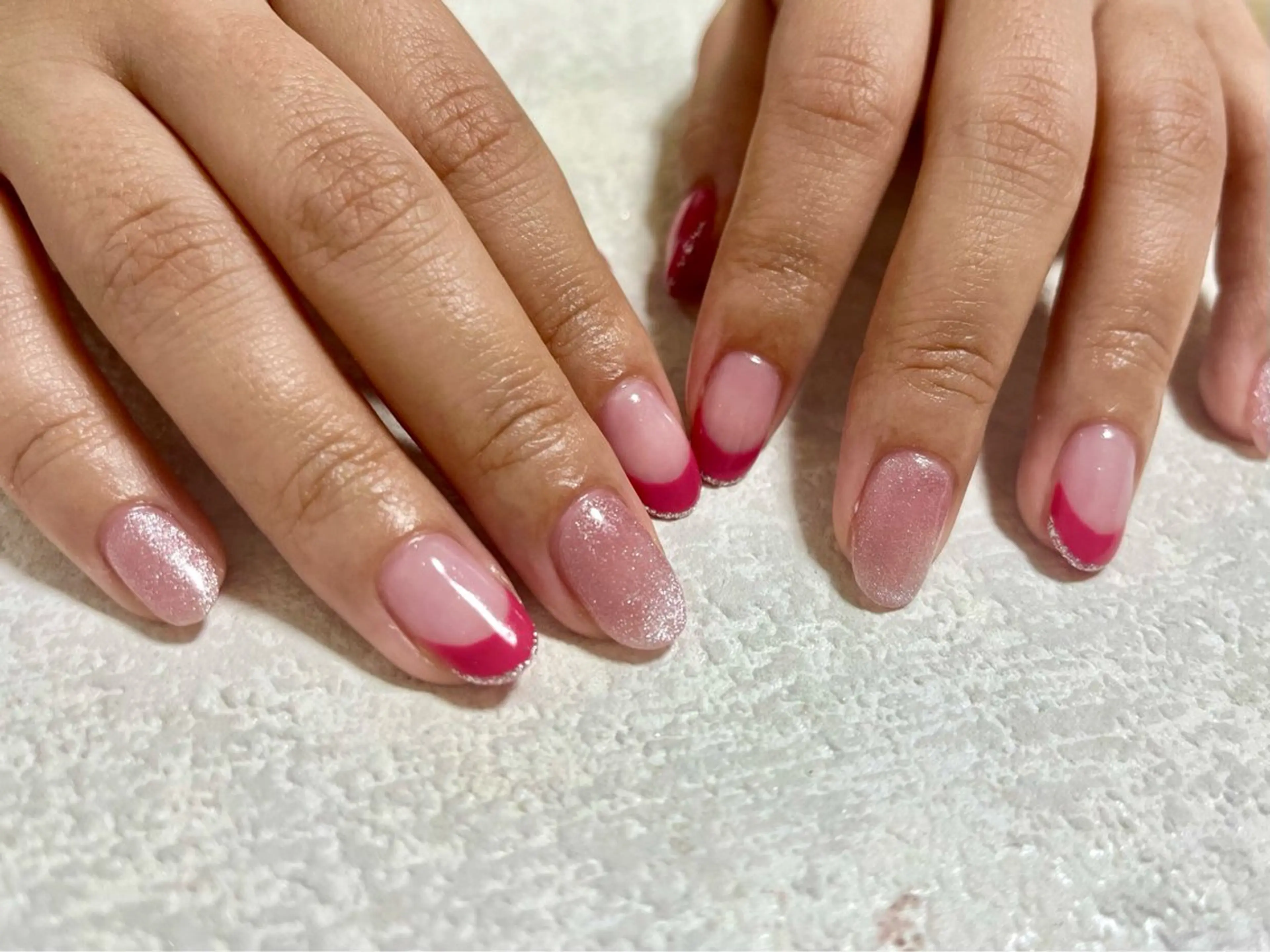 ネイル フレンチネイル ジェルネイル マグネットネイル メンズネイル パラジェル kiki nail たまプラーザのネイルデザイン