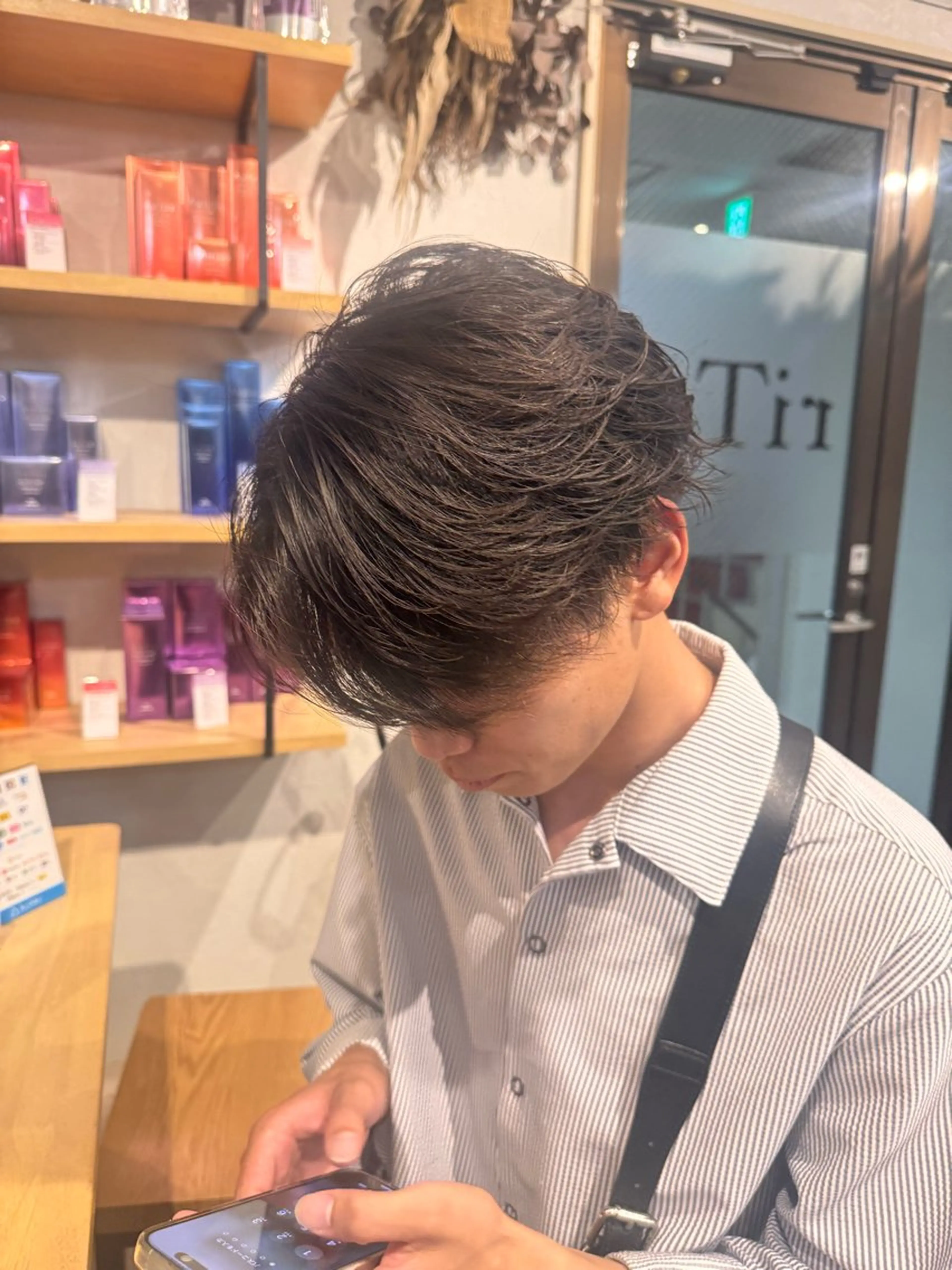 パーマ メンズ フェザーパーマ メンズパーマ AYAKA ／メンズ/四条烏丸/のヘアスタイル