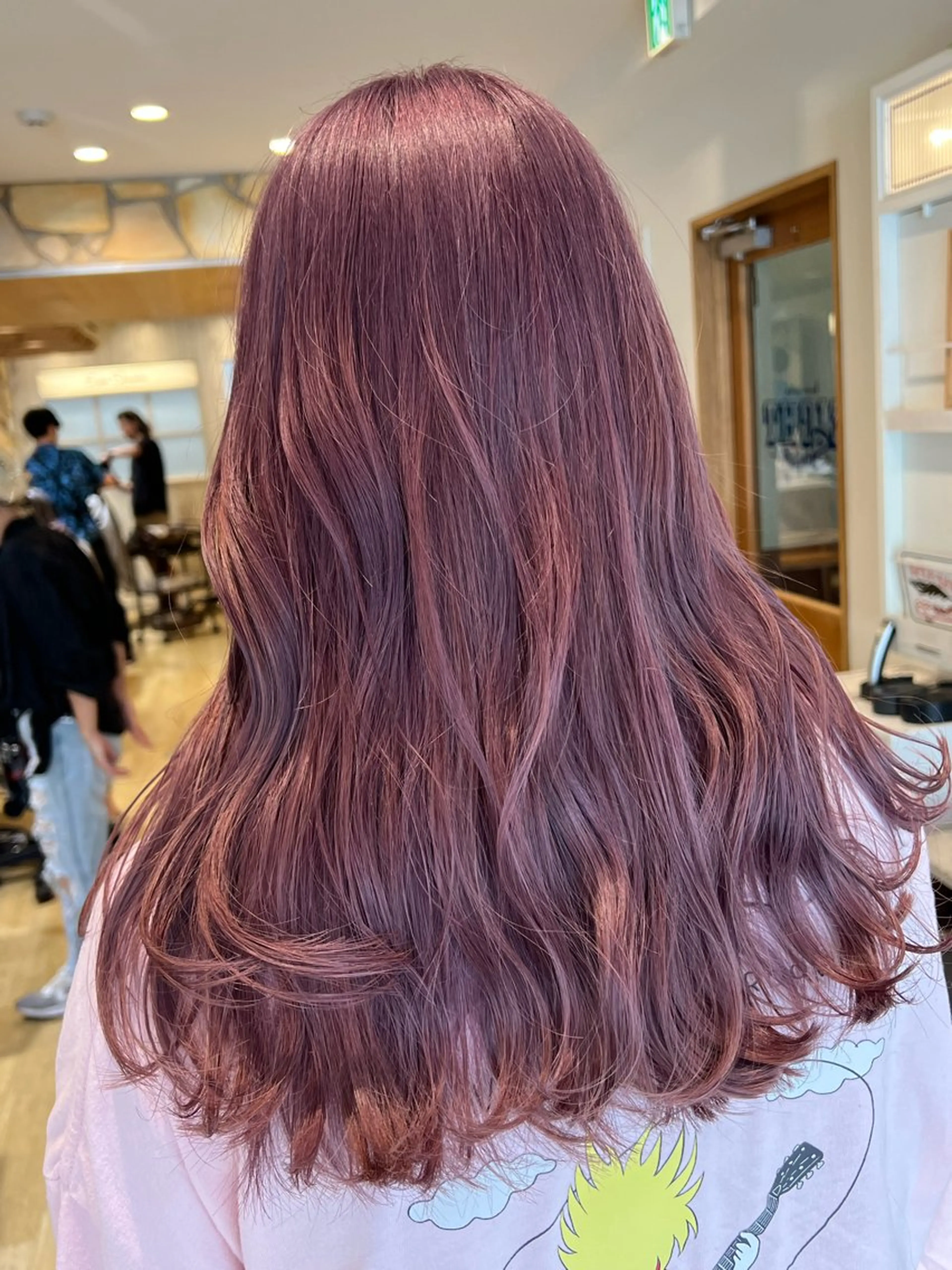 ロング ヘアカラー トリートメント 渋谷ハイトーン/ デザインカラー阿部のヘアスタイル