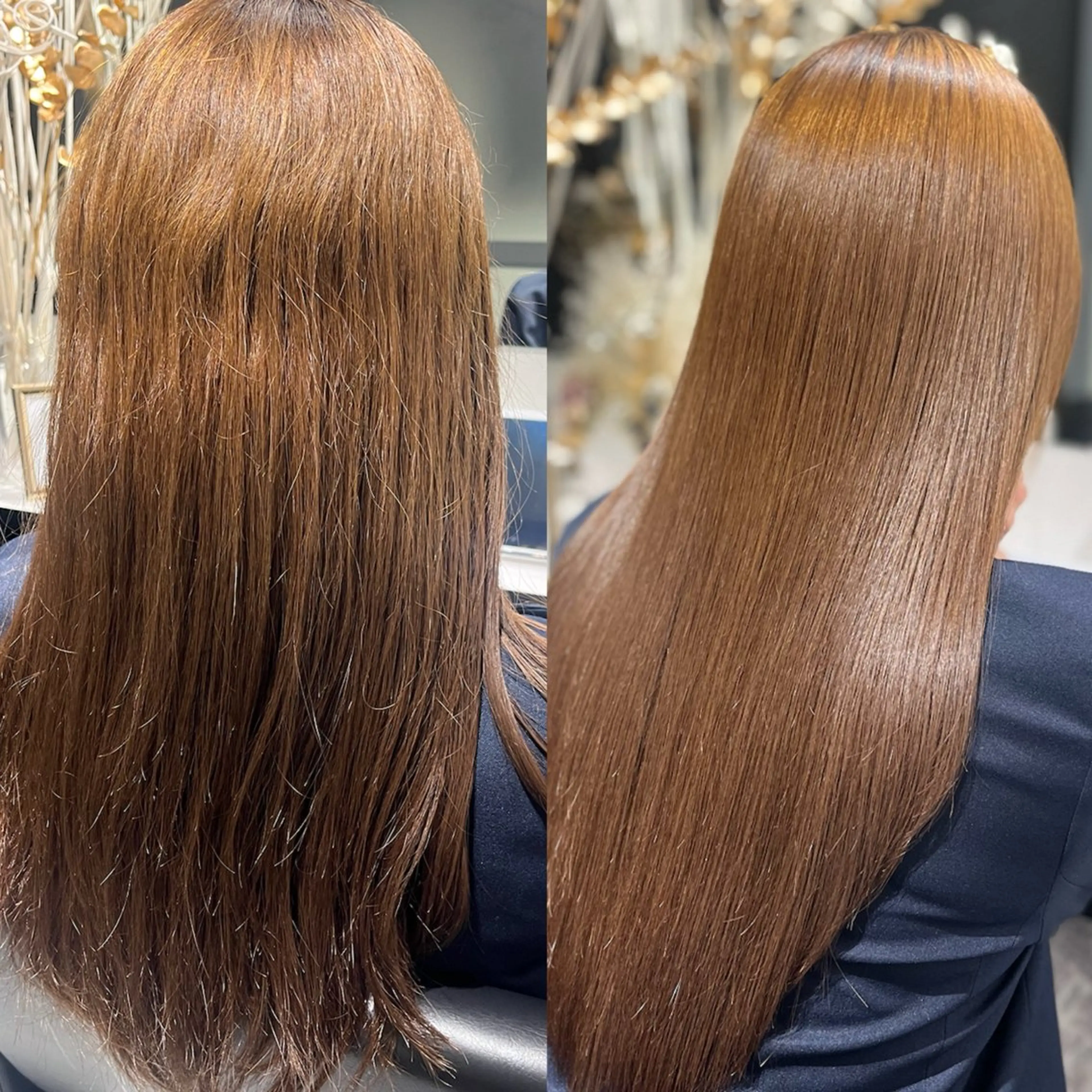 ロング パーマ 縮毛矯正 トリートメント 髪質改善/縮毛矯正 艶カラー/珠聡のヘアスタイル