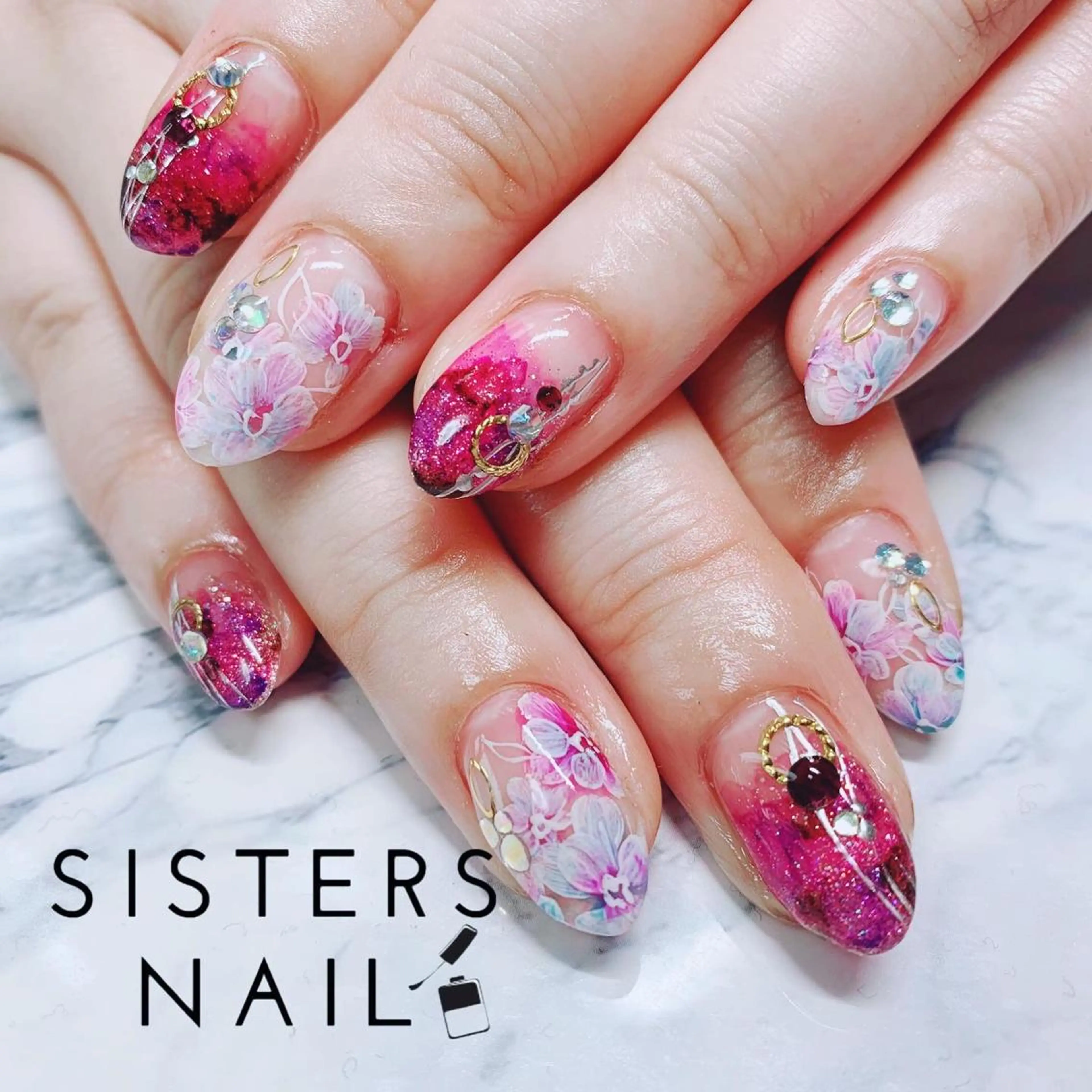 ネイル ハンドネイル ハンドケア sisters nail.fのネイルデザイン