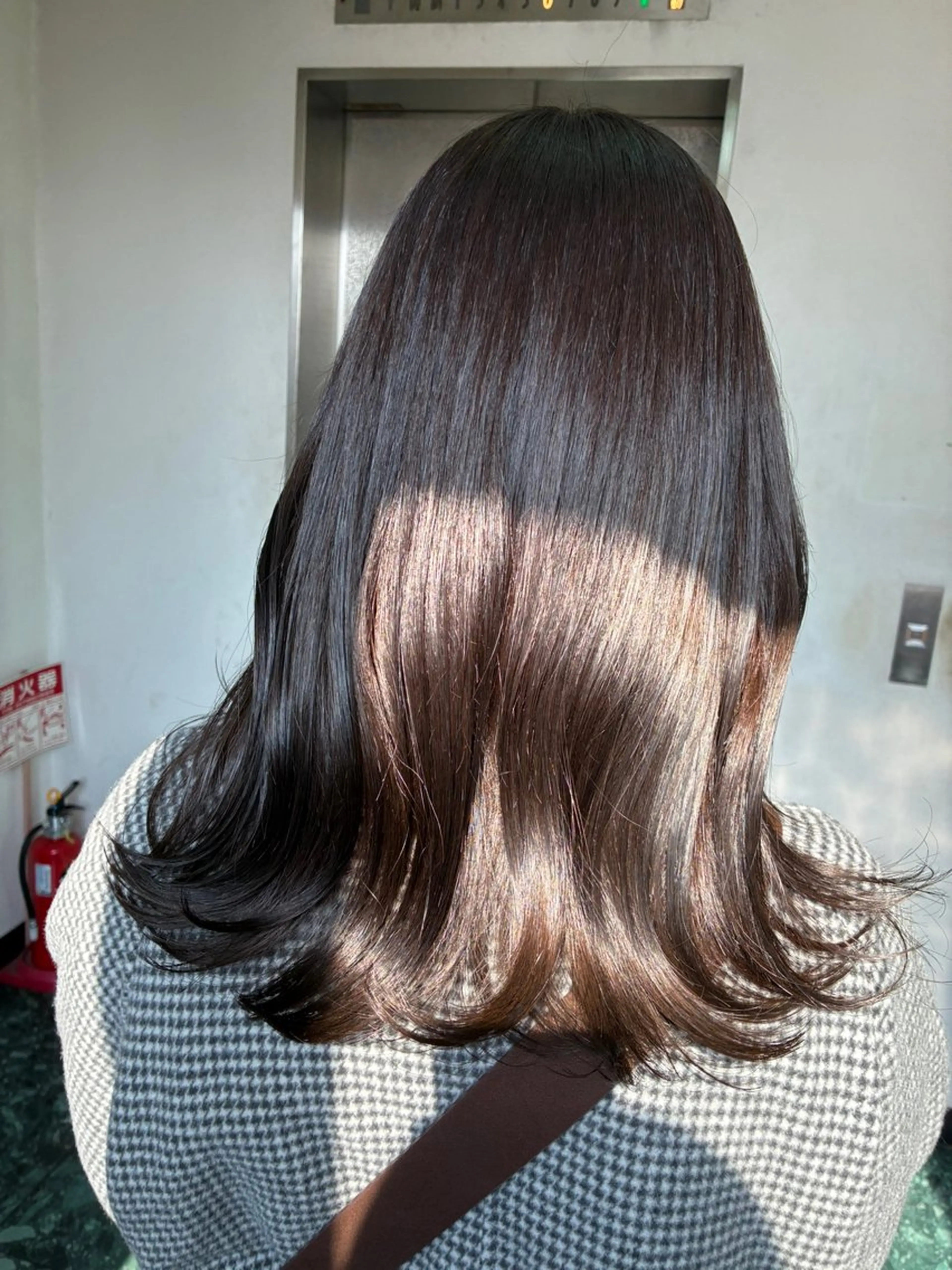 ミディアム ラベンダーブラウン nara misakiのヘアスタイル