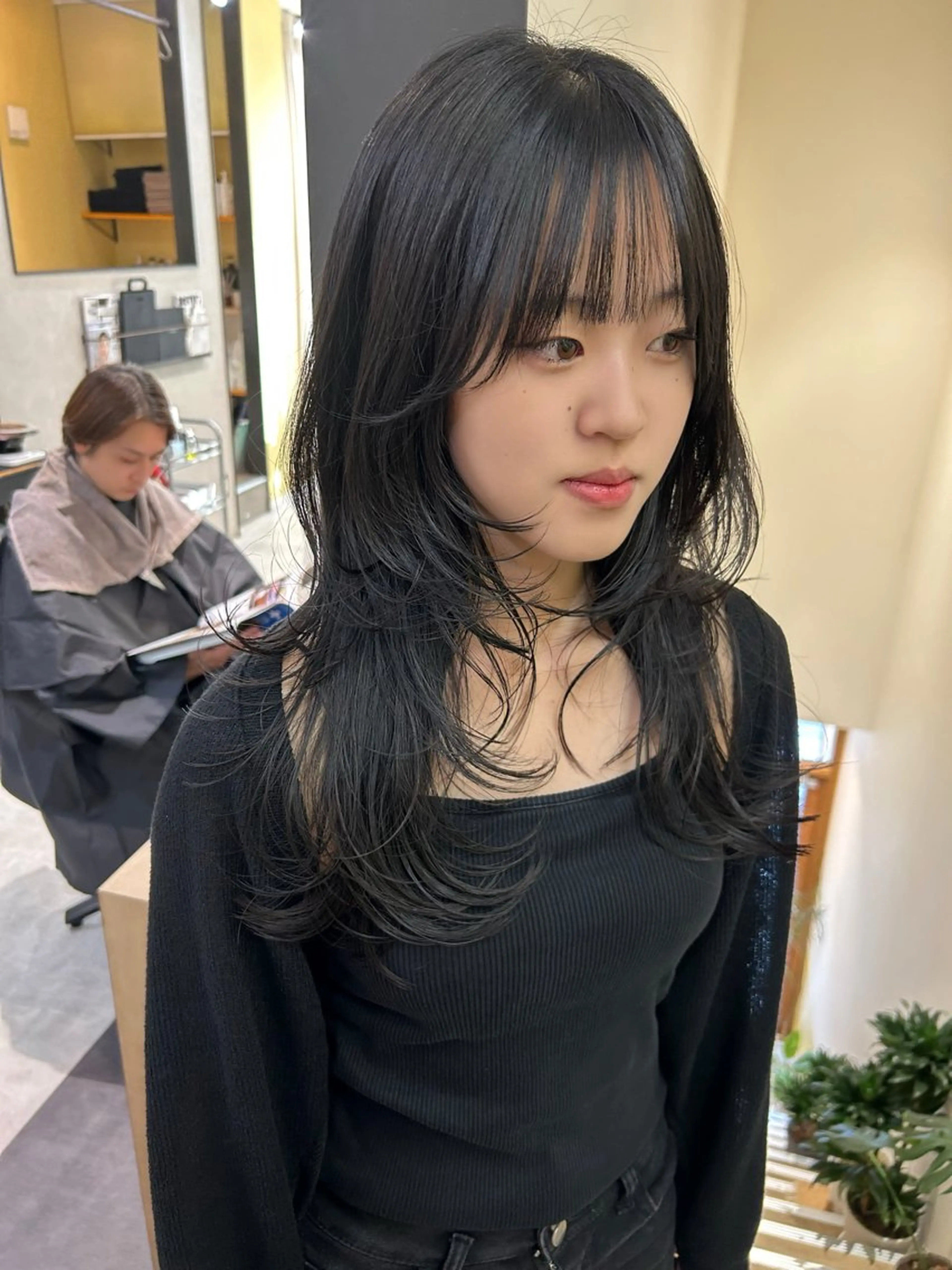 ロング レイヤーカット カット トリートメント hub hair レイヤー/透明感のヘアスタイル