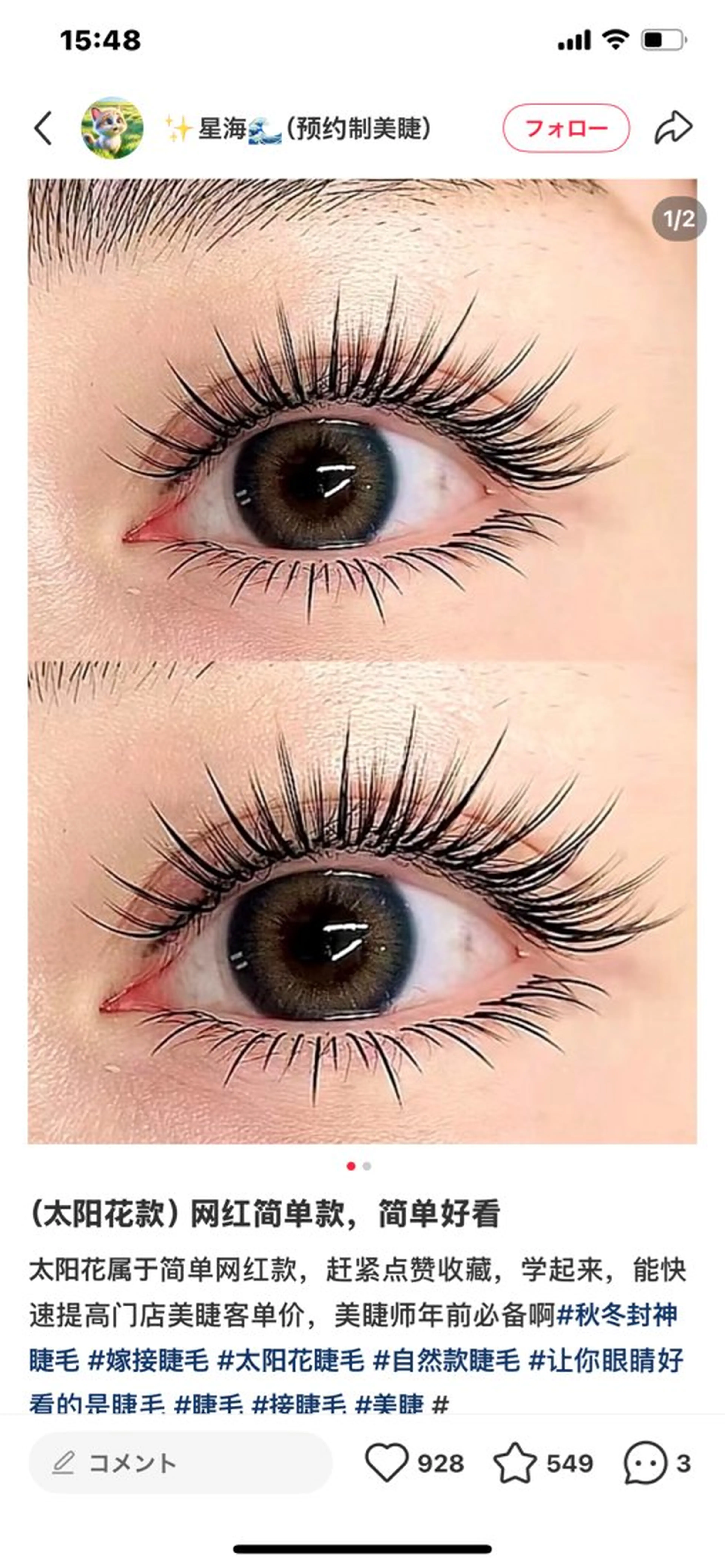 マツエク・マツパ マツエク salon de Reiのマツエク・マツパデザイン