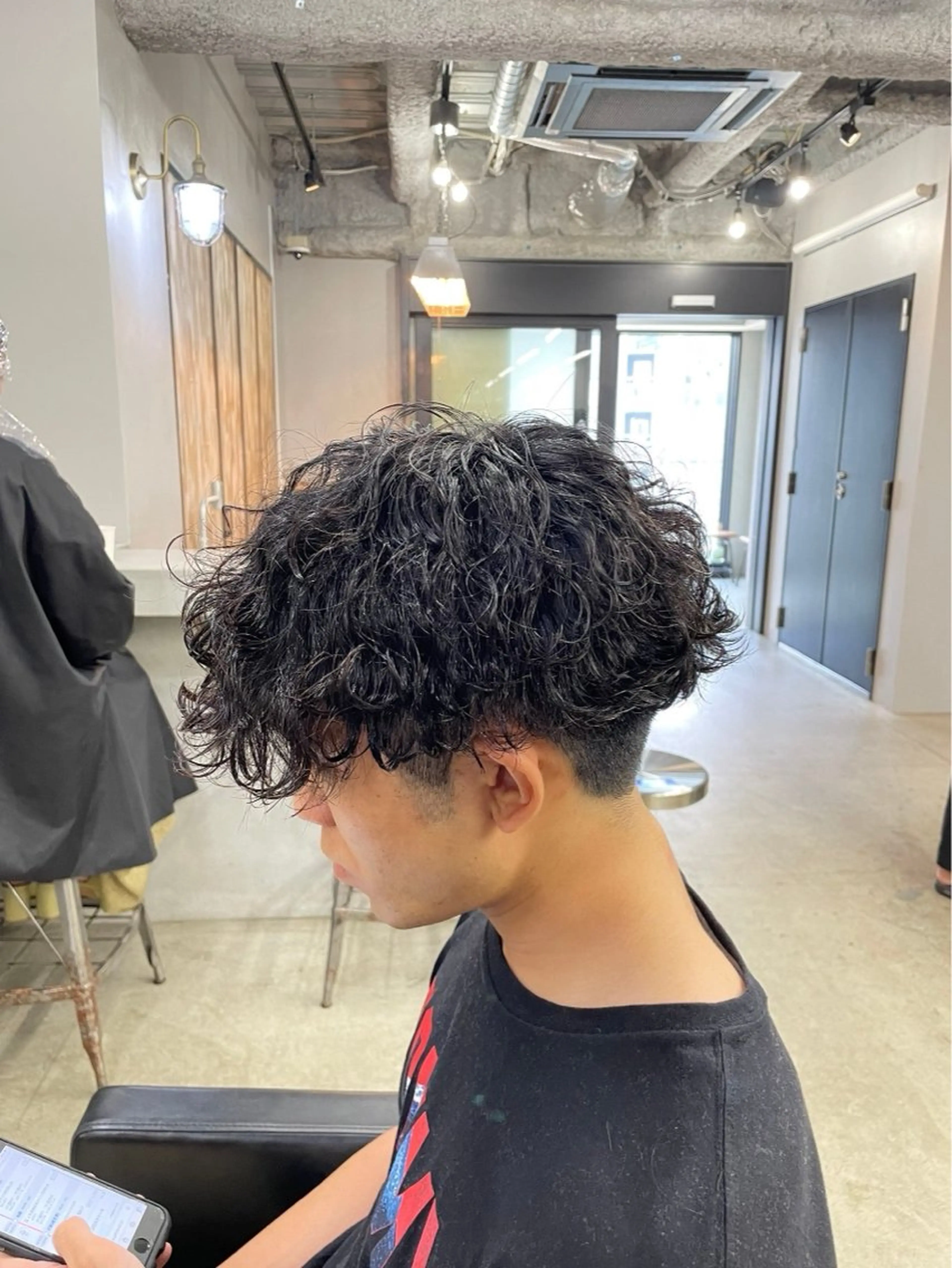 パーマ メンズ メンズパーマ 波巻きパーマ カット パーマ メンズカット/パーマ 艶カラーTAIGA︎のヘアスタイル