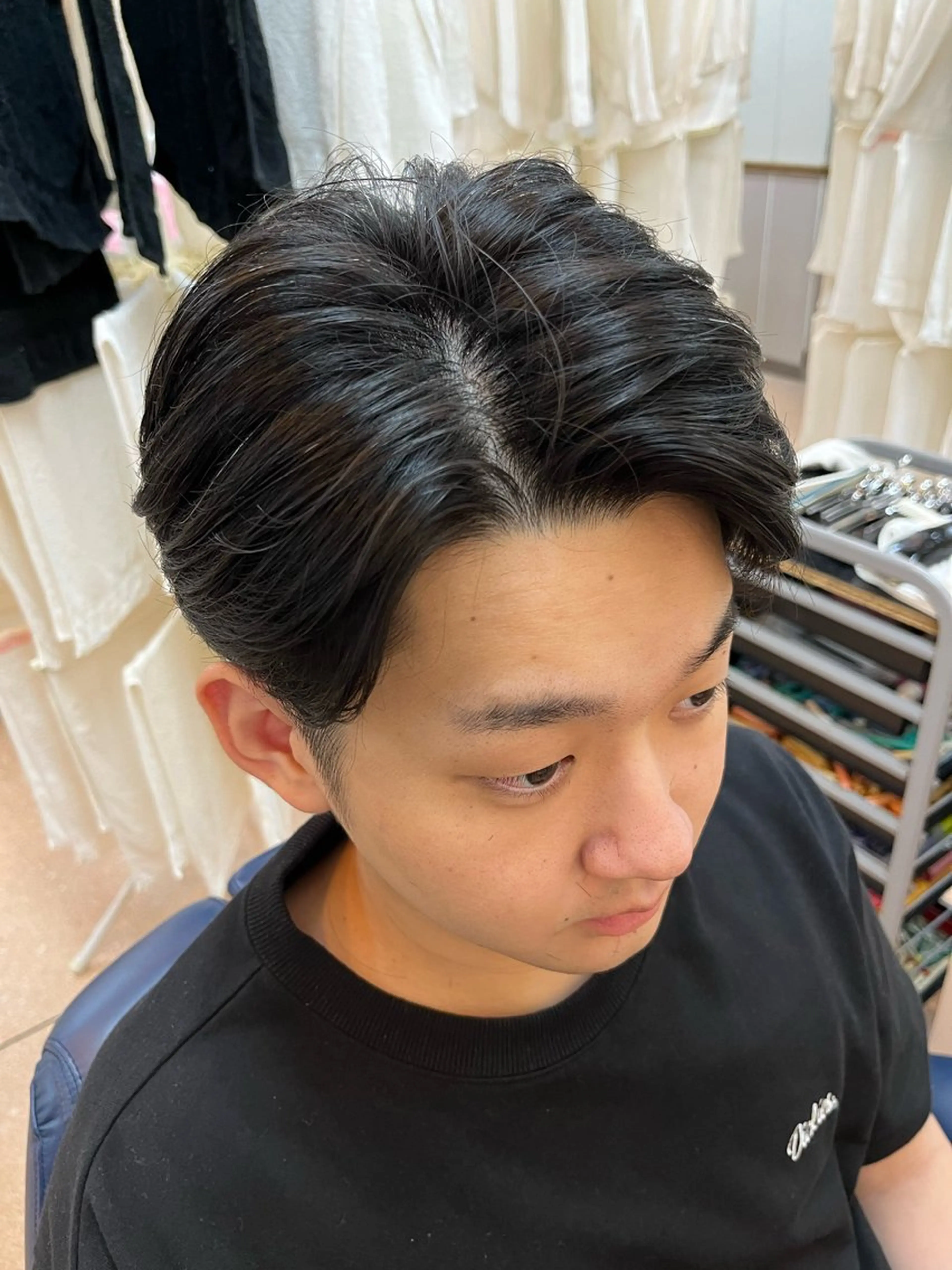 セミロング 💈メンズカット 💈加仲凌也のヘアスタイル
