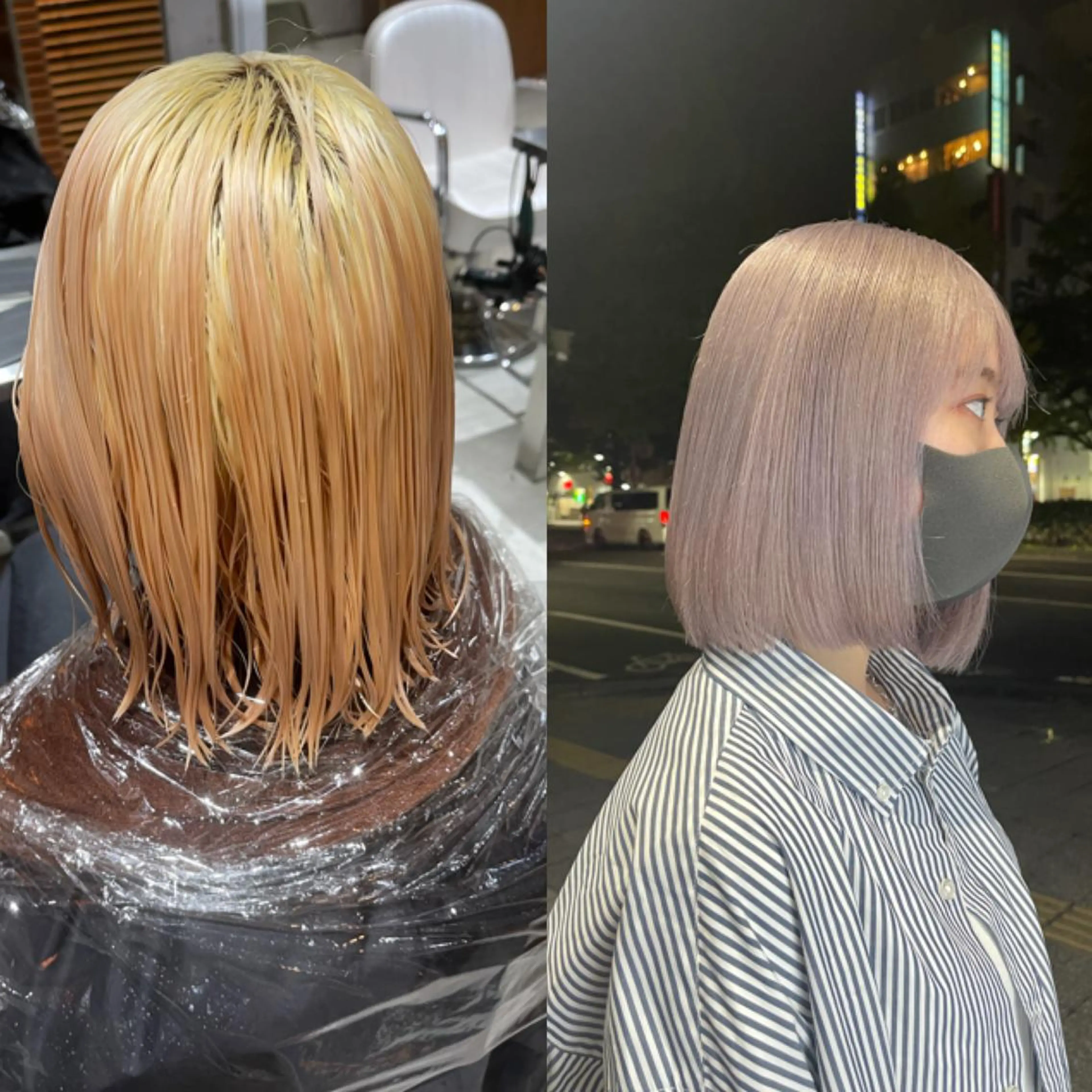 ミディアム LAME所属・RU NAのヘアスタイル