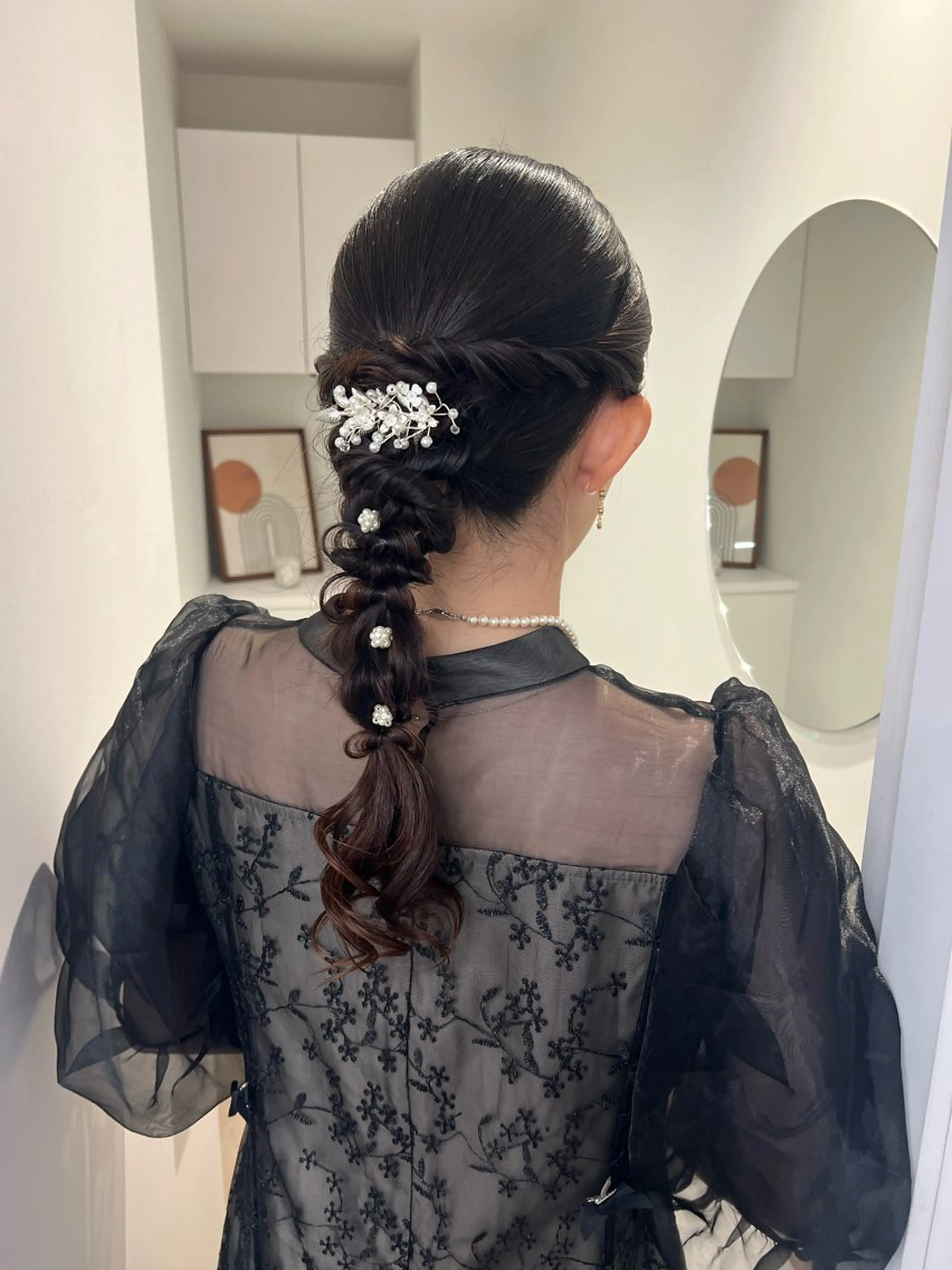 ヘアアレンジ ヘアセット アレンジ/ブラウン カラー HARU🕯のヘアスタイル