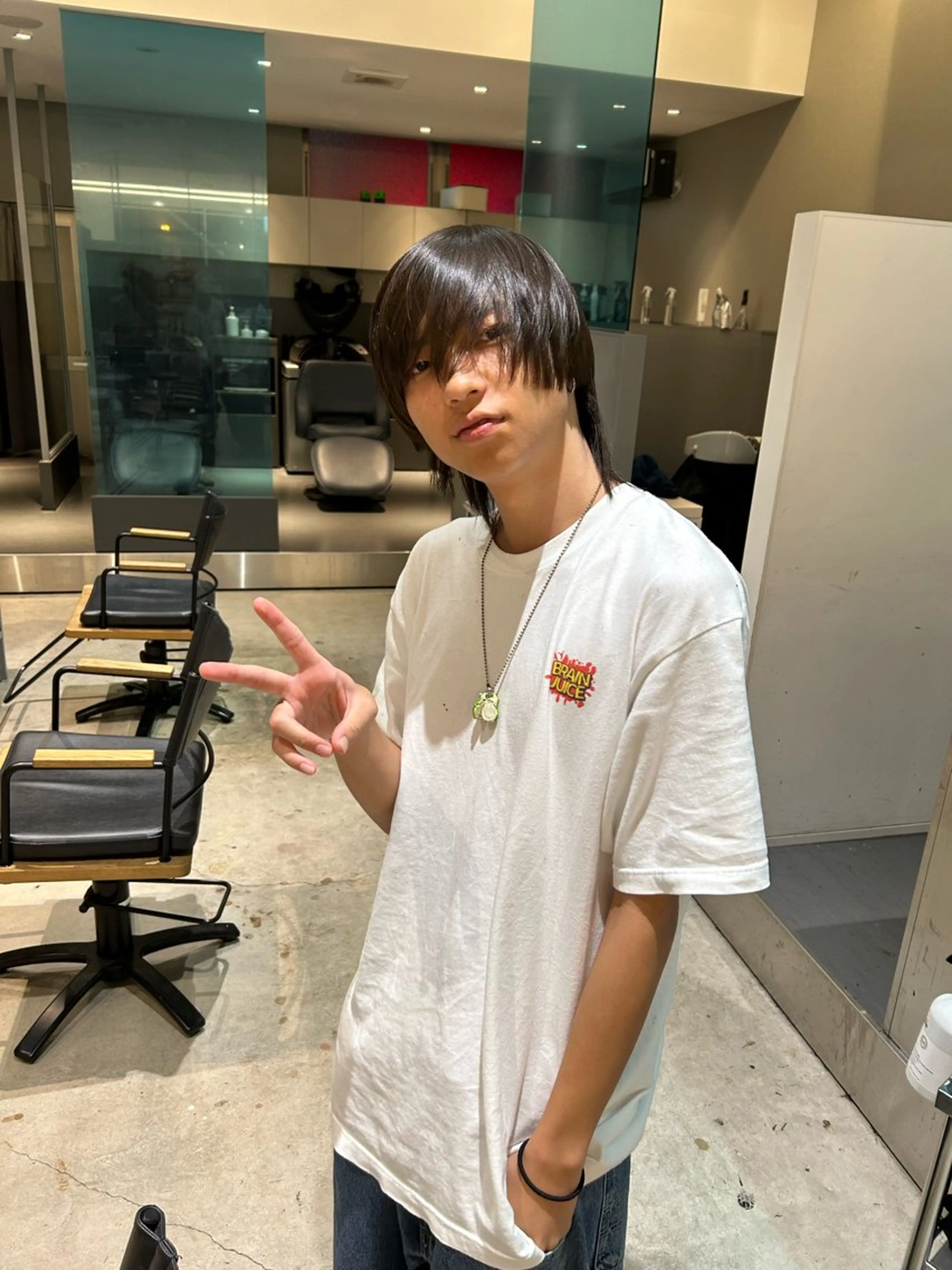 メンズ THE SKY所属・アダチ ヒナタのヘアスタイル