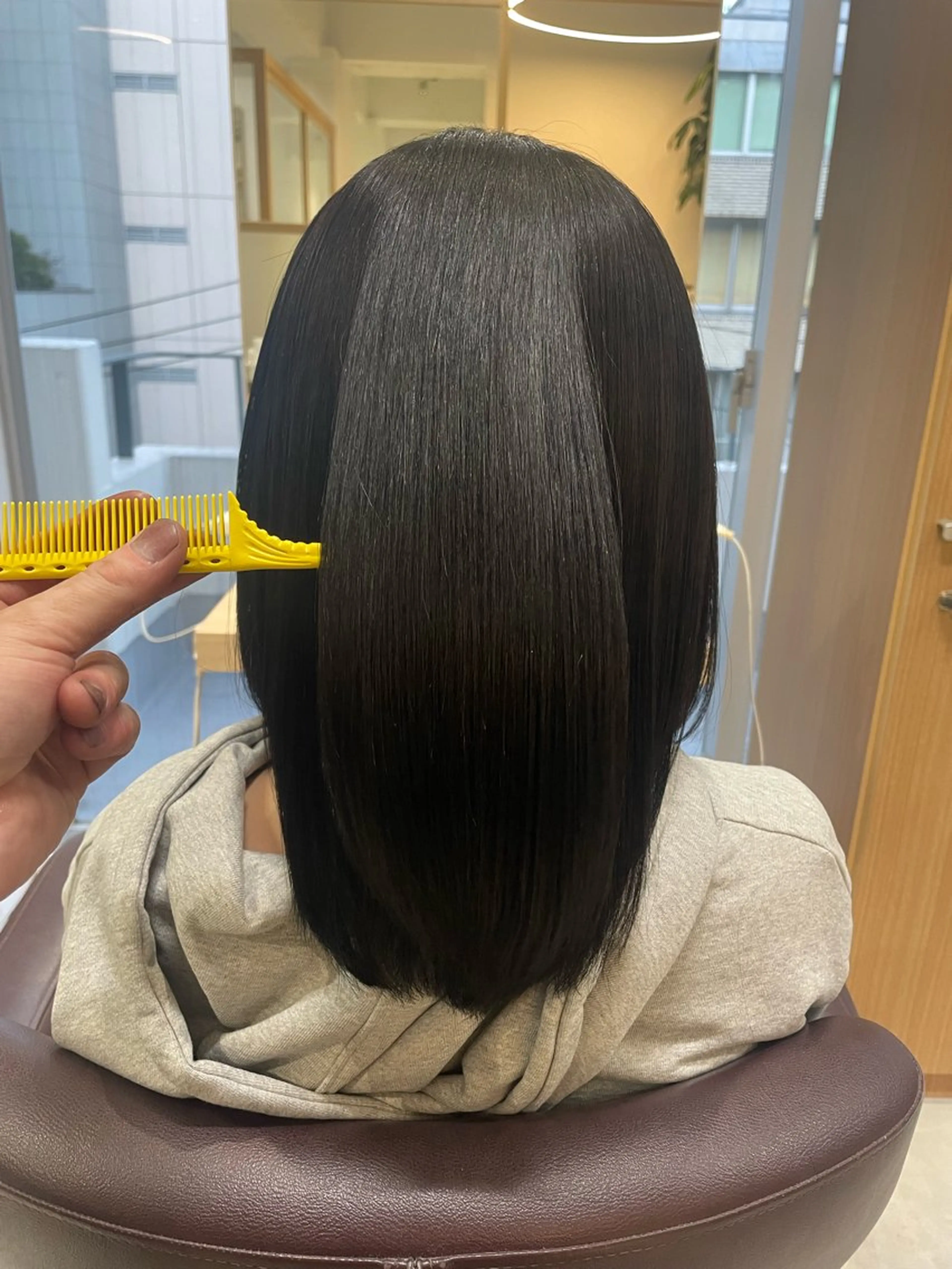 ミディアム ボブ ハイライト 髪質改善 レイヤーカット 縮毛矯正 rosee【ロゼ】所属・🌟髪質改善 平本雄大🌟のヘアスタイル