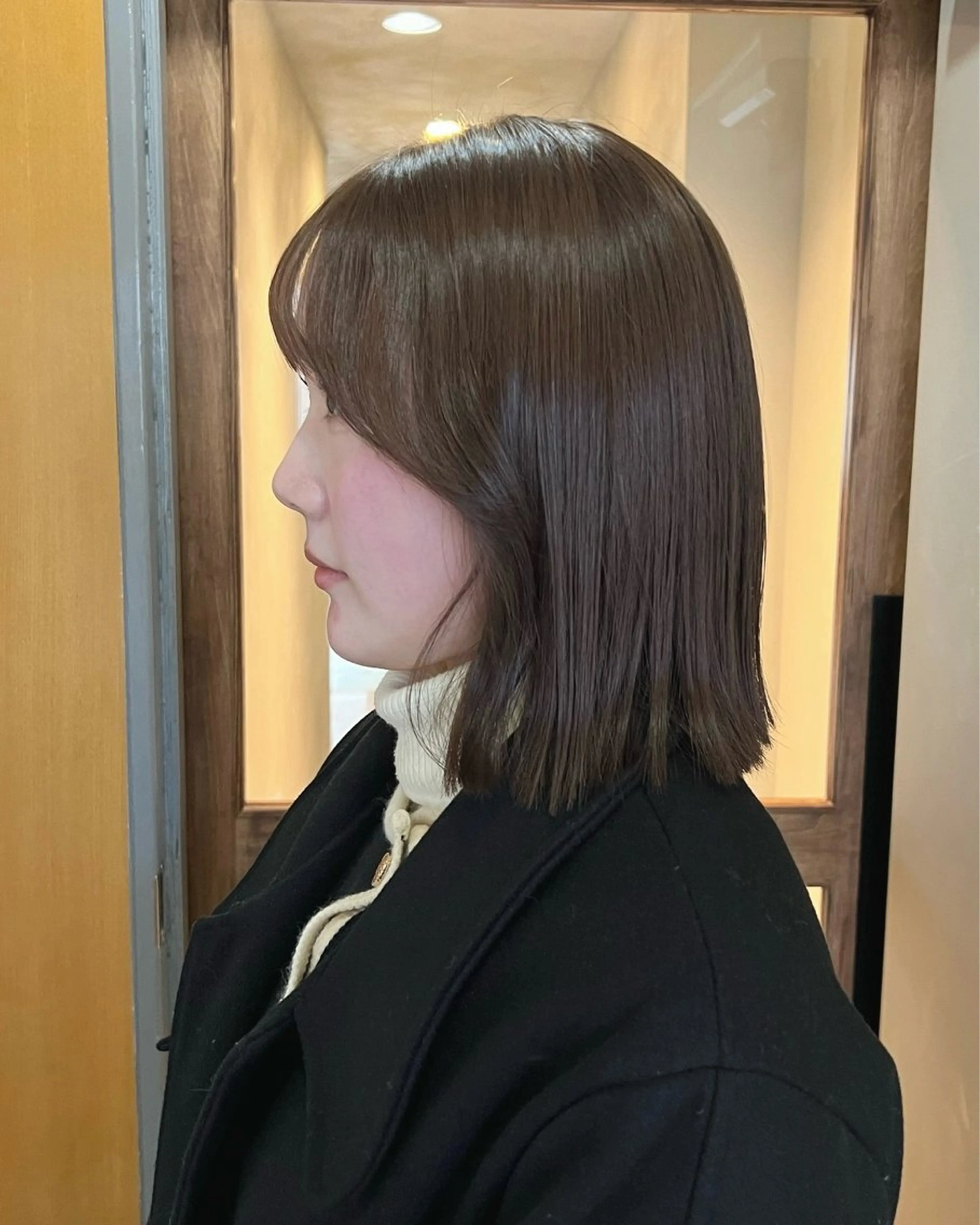 ミディアム カラー カット ヘアカラー akane/ベージュ /オリーブ/ブラウンのヘアスタイル