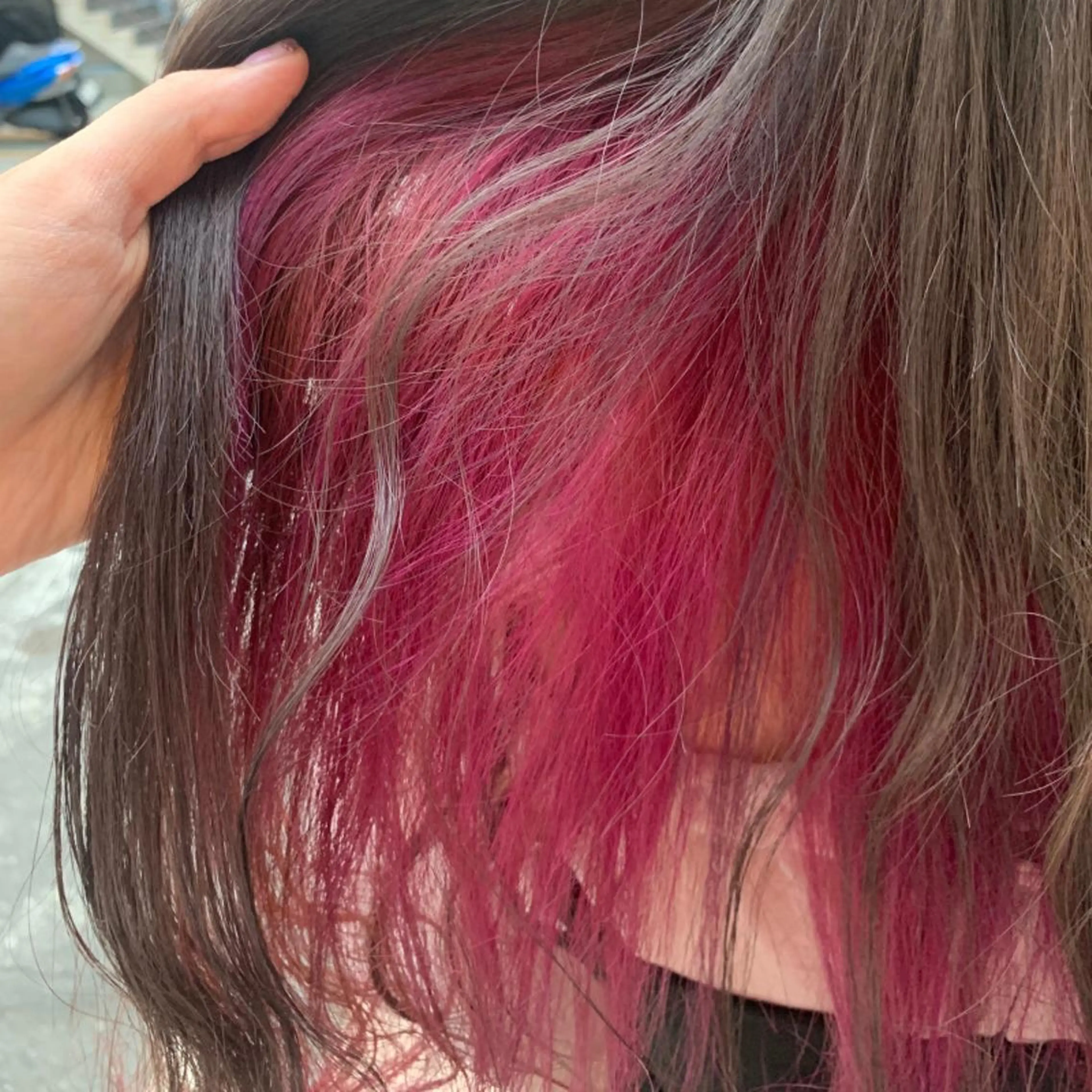 ミディアム カラー パーマ ヘアアレンジ メンズ ネイル マツエク・マツパ アイブロウ ヘアカラー 堀井 凌平のヘアスタイル