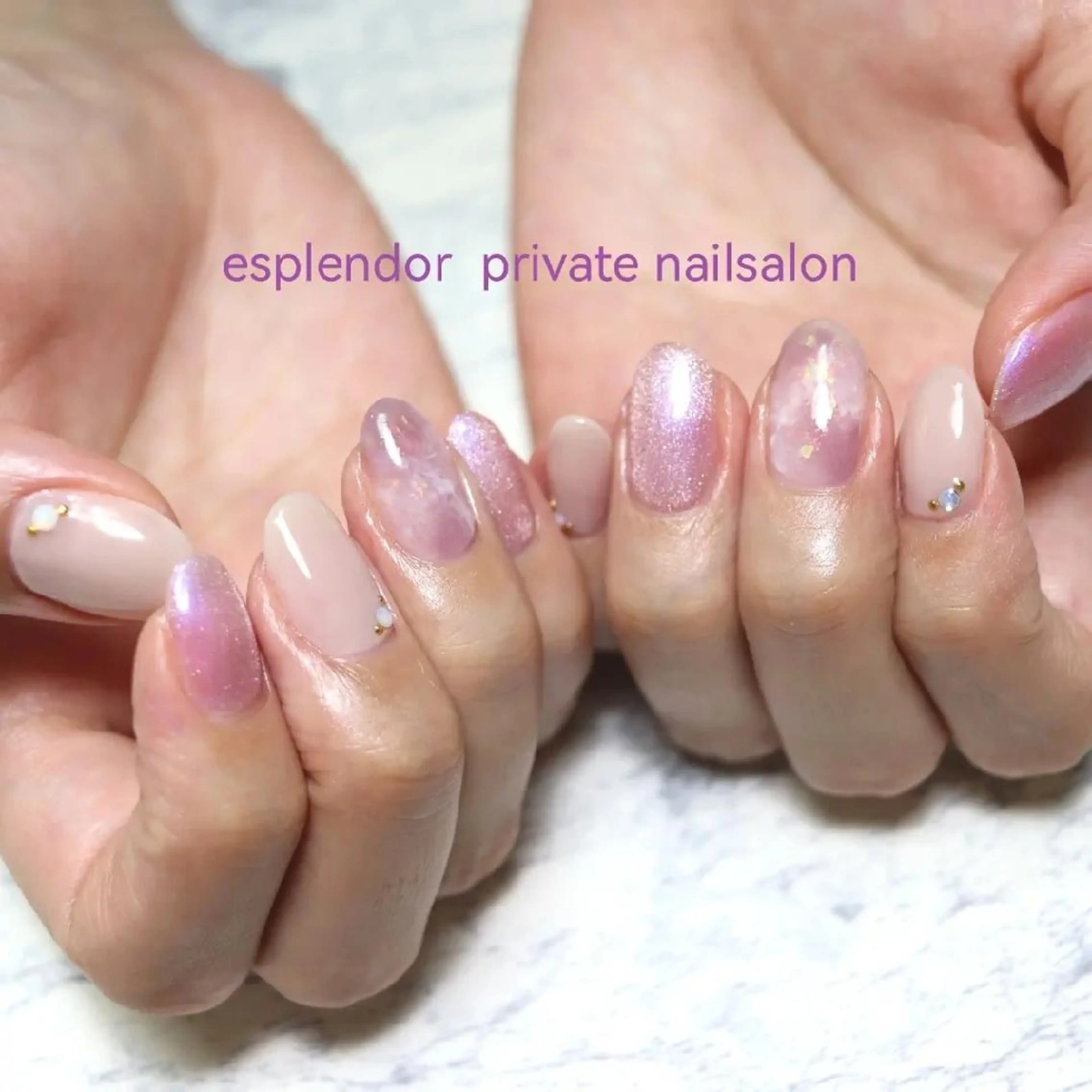 ネイル マグネットネイル ニュアンスネイル esplendor  エスプレンドル所属・esplendor  エスプレンドルのネイルデザイン