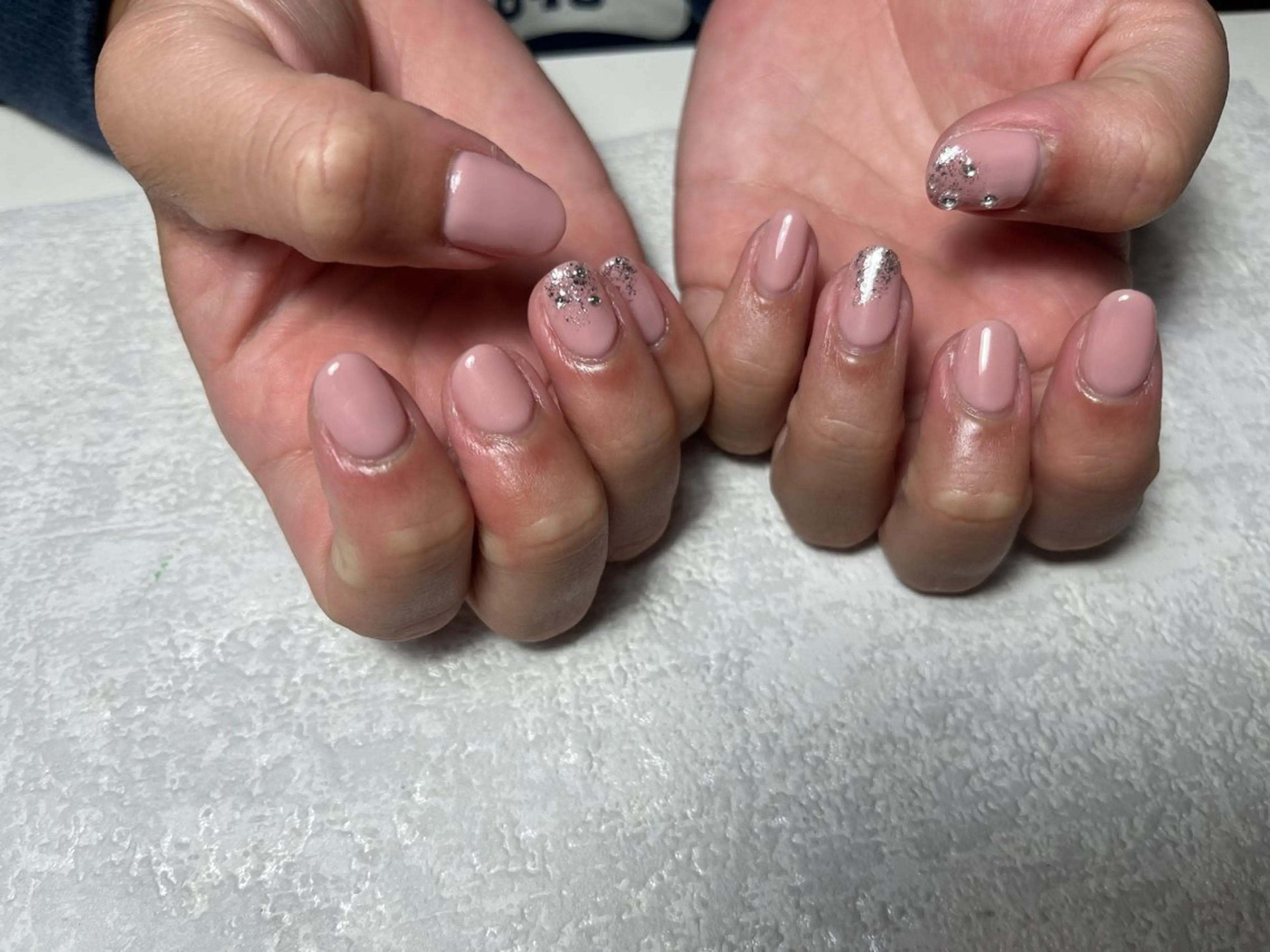 ネイル オーロラネイル フットネイル フレンチネイル ジェルネイル 韓国ネイル kikinail 溝の口のネイルデザイン