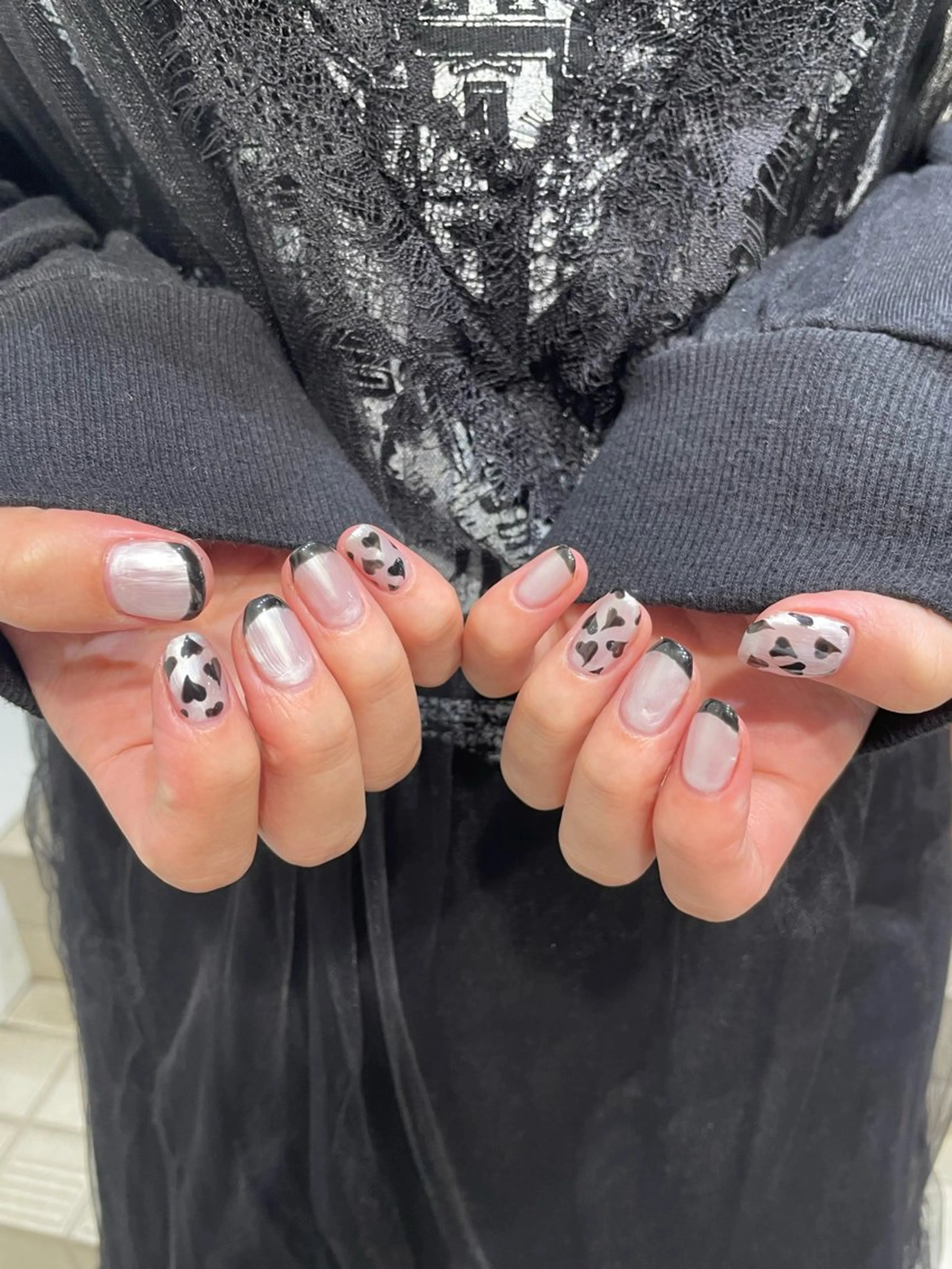 ネイル ハンドネイル ‪るか/‪透明感 カラー/アレンジのヘアスタイル