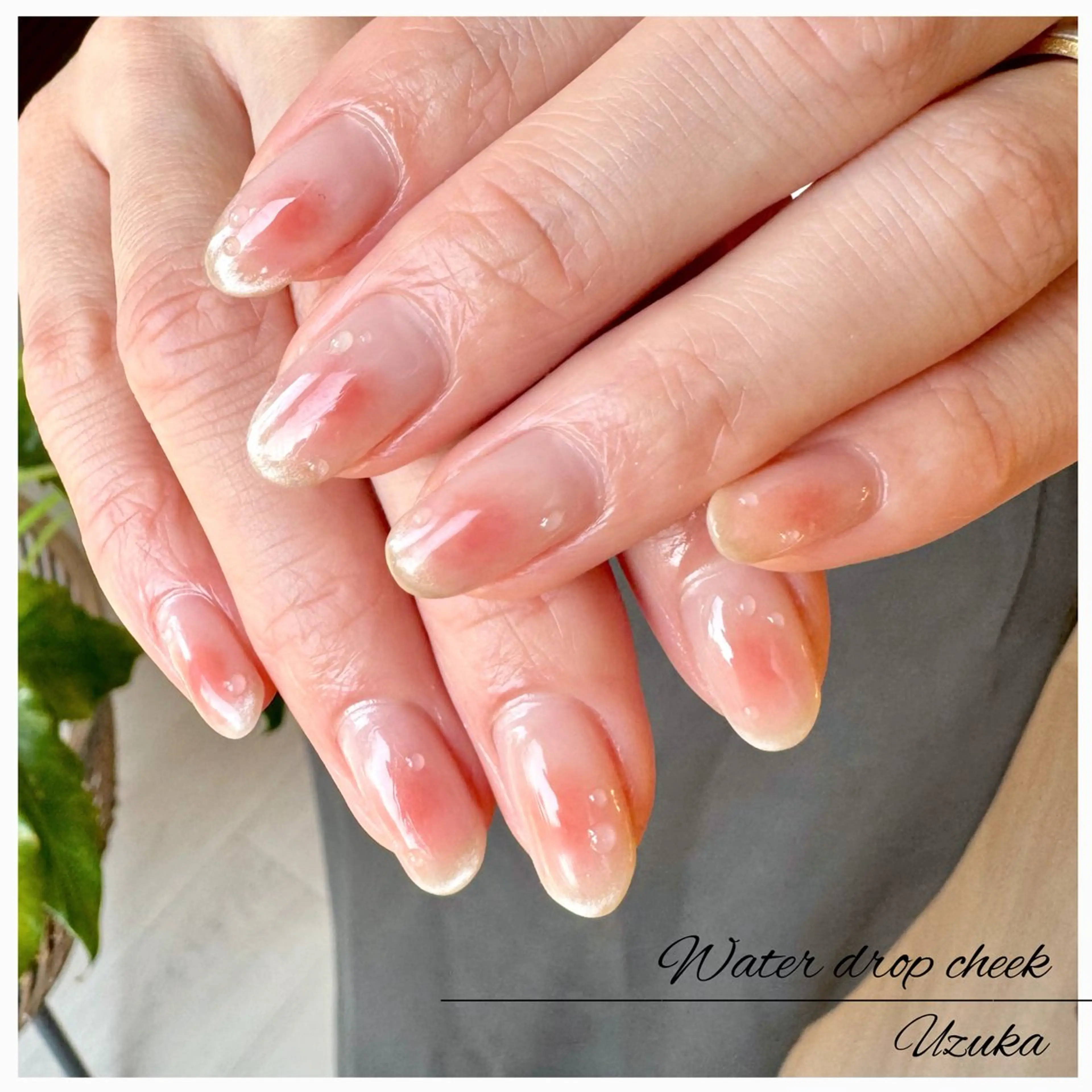 ネイル チークネイル 春ネイル 【 enn 】 Uzuka Yukaのネイルデザイン