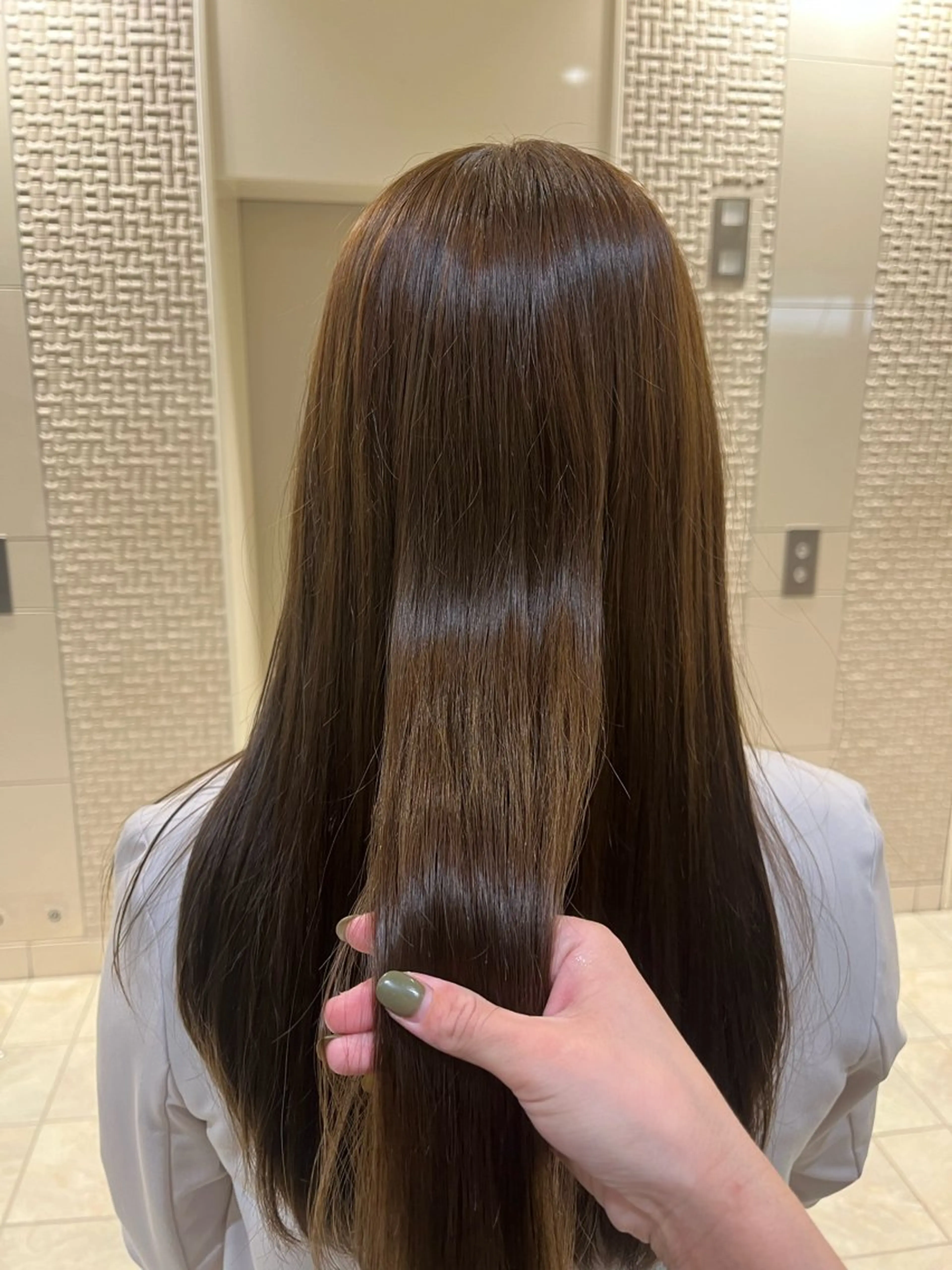 ロング saki‪🌱‬♡ /ボブ/透明感カラーのヘアスタイル