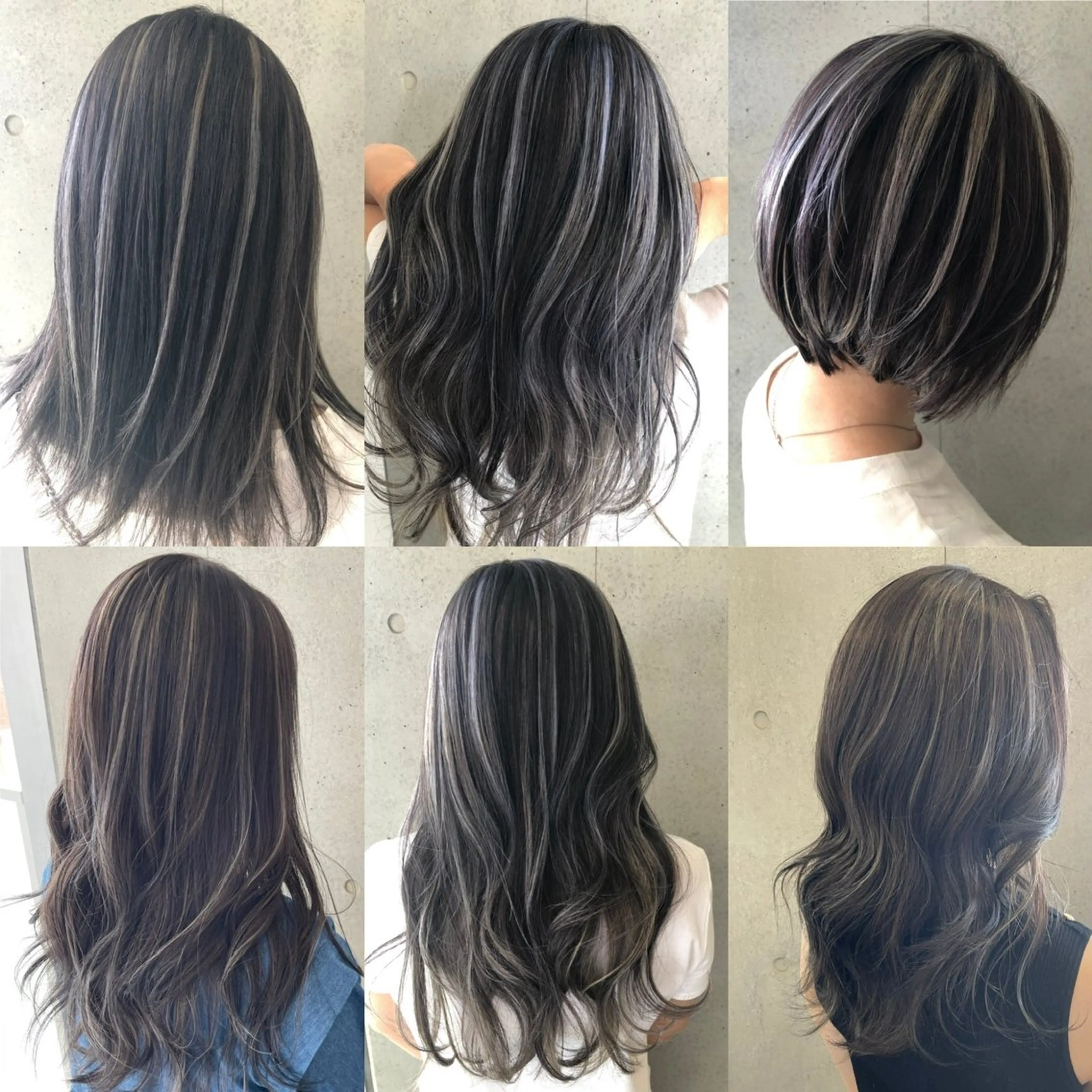 カラー ハイライトカラー 松本 明日可のヘアスタイル