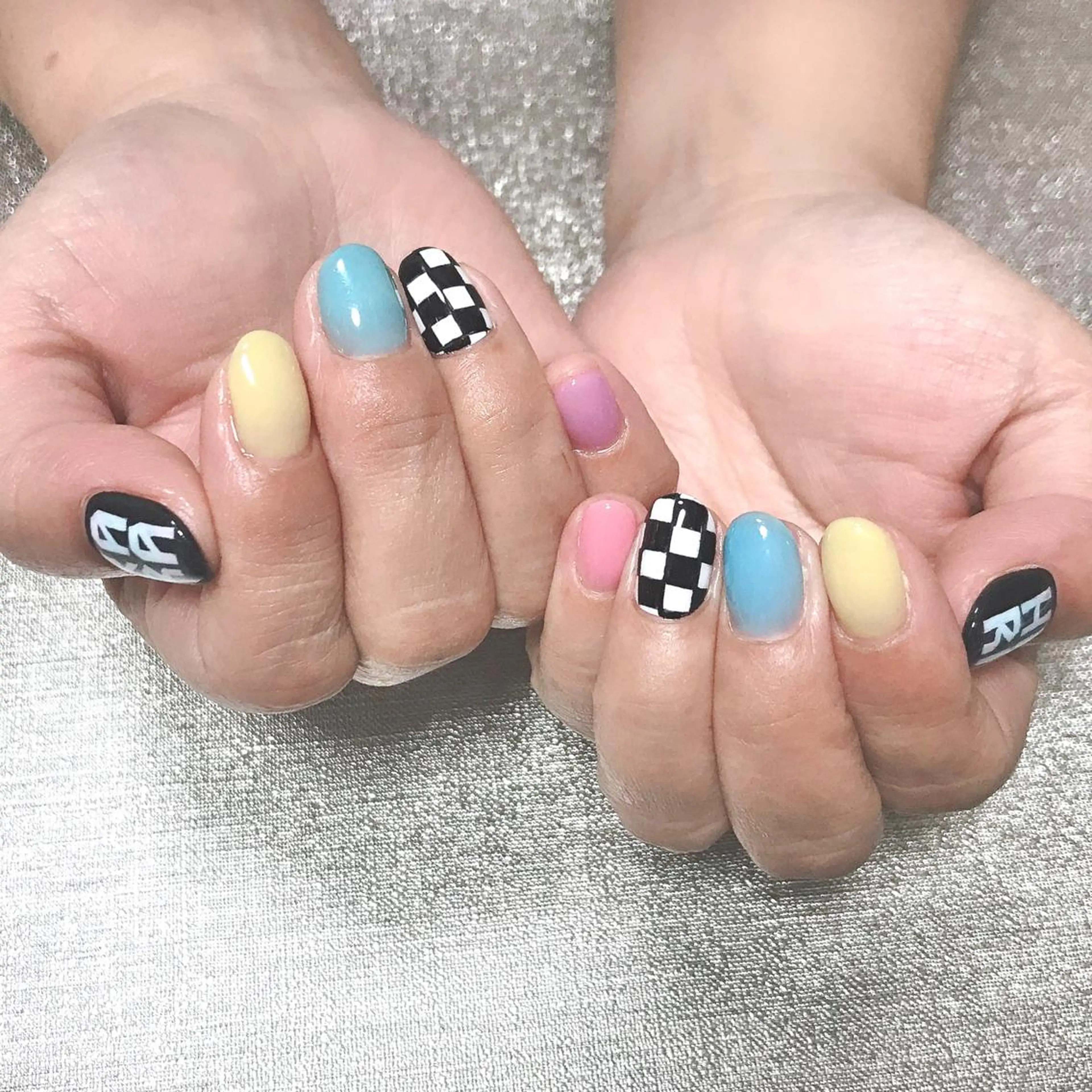 ネイル アートネイル 持ち込み ワンカラーネイル ステラ marikominoのネイルデザイン