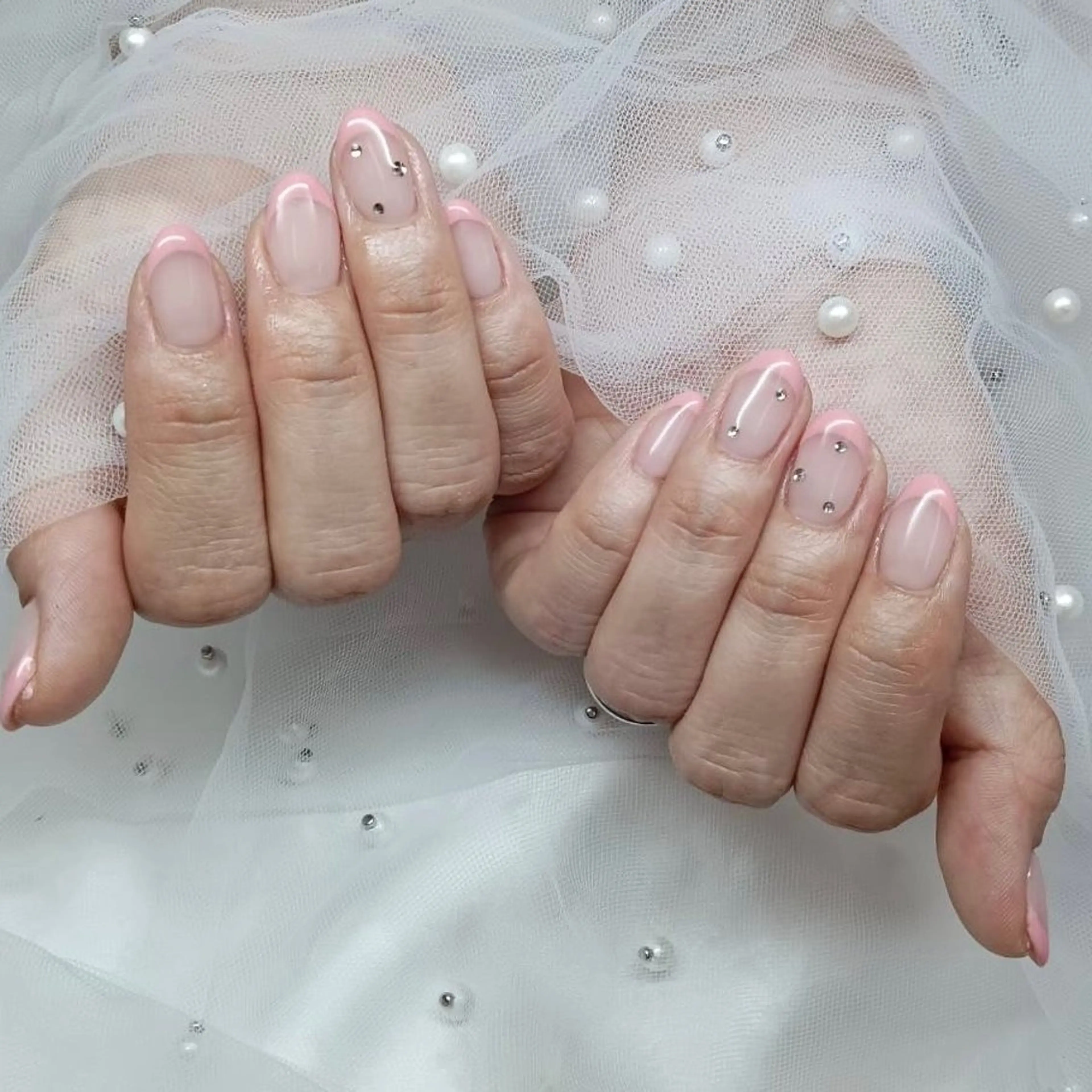 ご新規さま限定　　ハンド🫧フレンチネイル(オフ代込)の写真