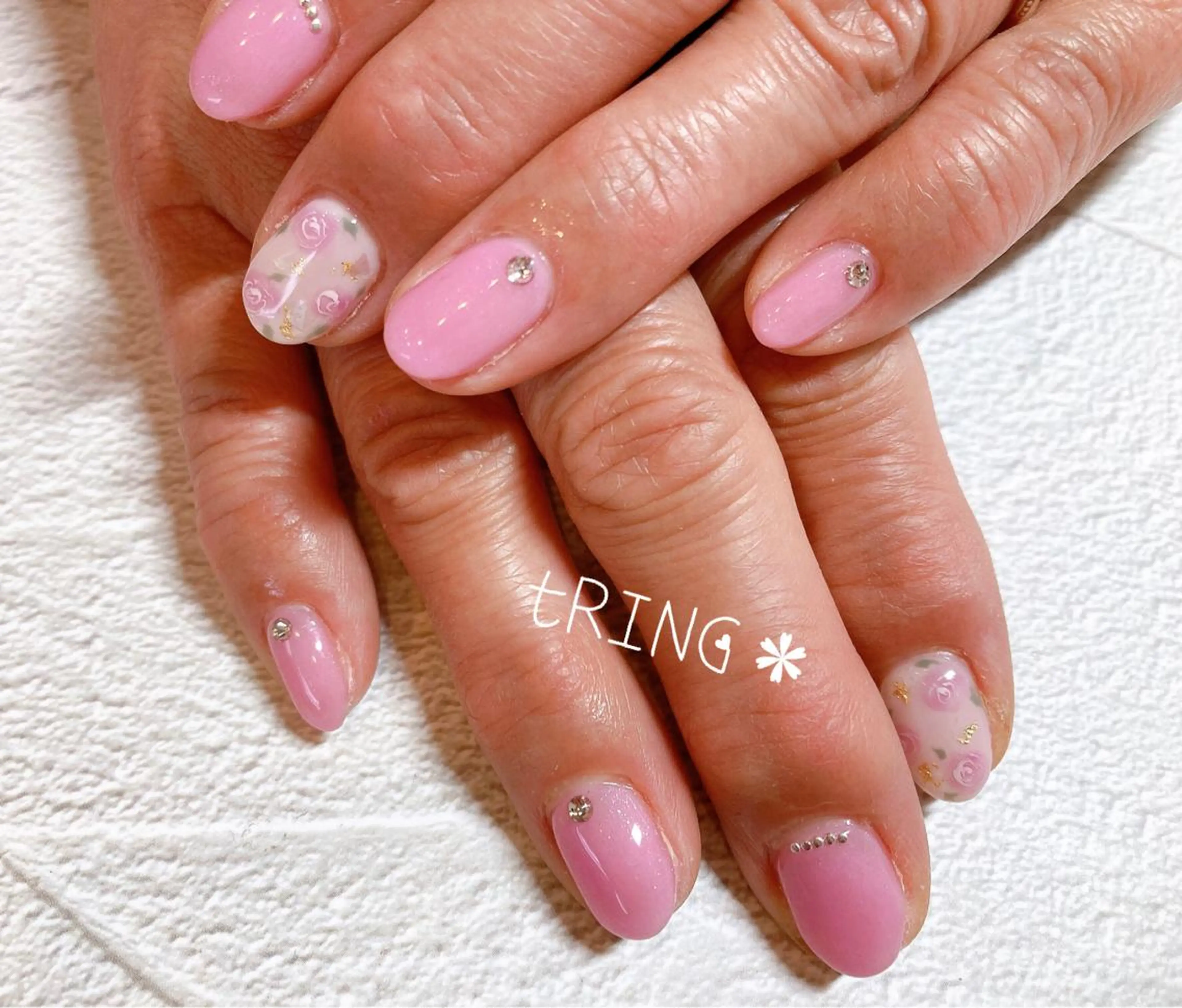 ネイル ハンドネイル tRING＊ しいの木台のネイルデザイン