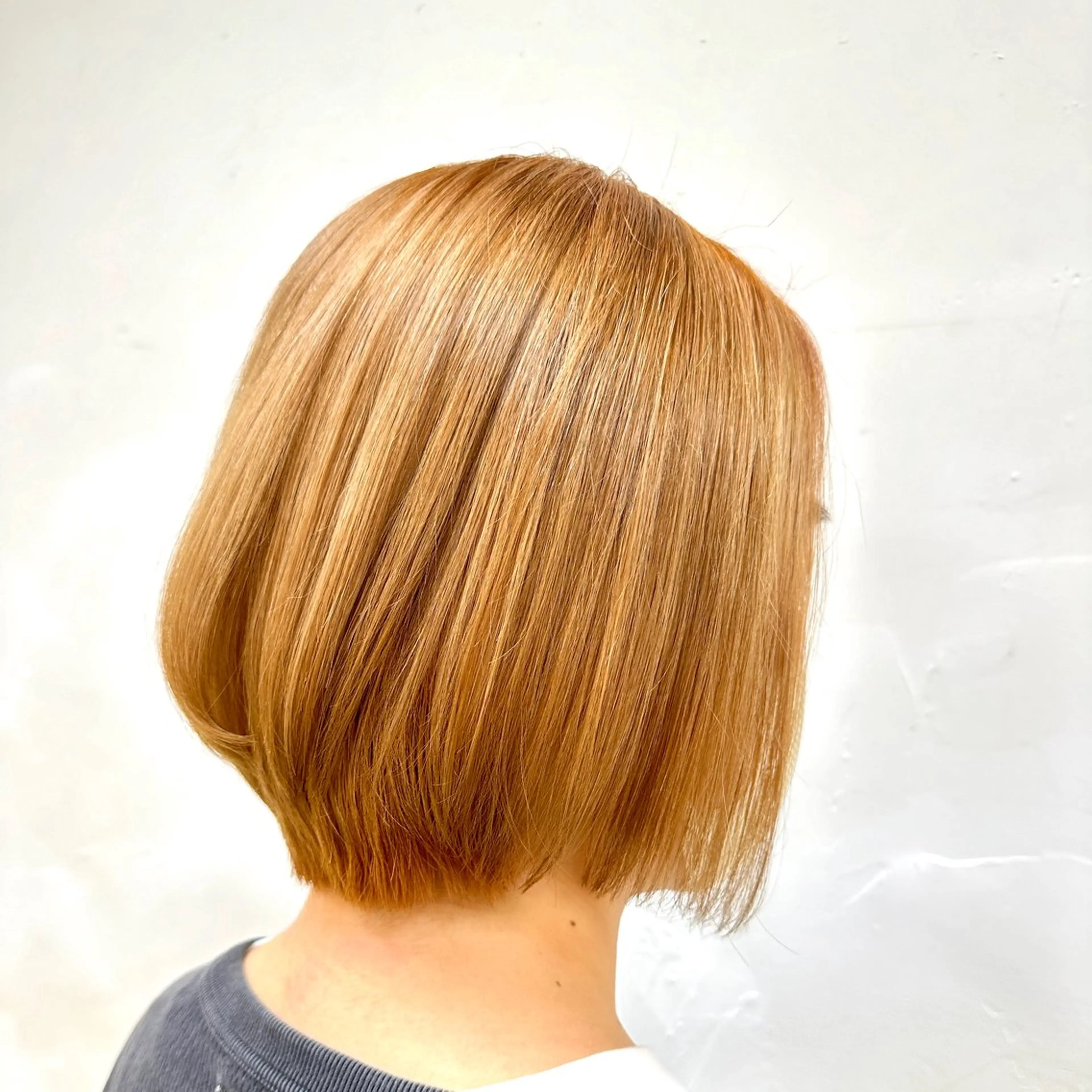 ミディアム カラー ベージュカラー ブリーチ ブラウンカラー オレンジ オレンジベージュ 🫟上田 芹奈🫟のヘアスタイル