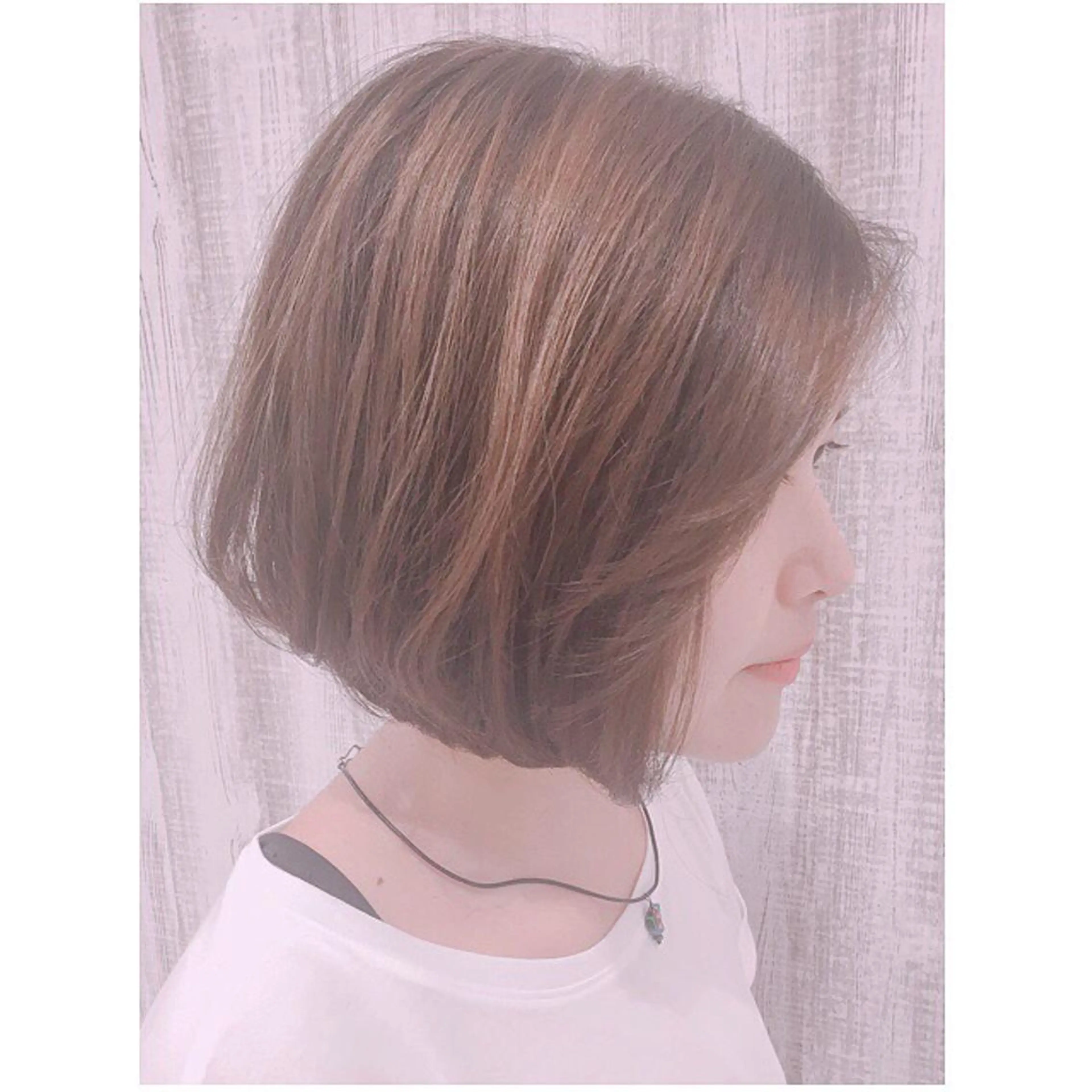 ショート ヘアアレンジ ボブ 透明感♡︎♡︎ 佐々木早苗のヘアスタイル