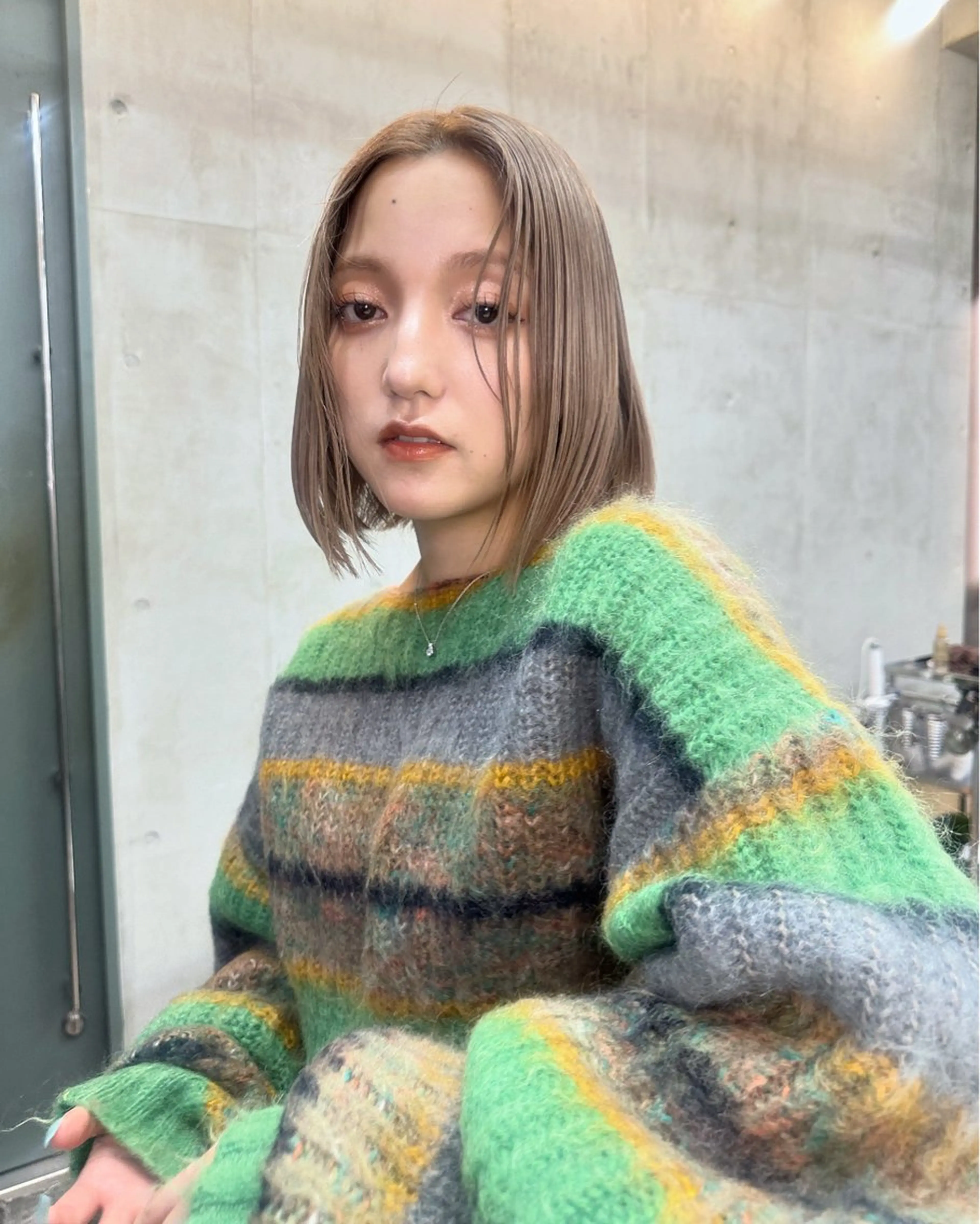 ショート カラー ベージュカラー ブリーチ ブラウンカラー ケアブリーチ グレージュ カット ヘアカラー トリートメント レイヤーカット💫 ／HARUKA🎀のヘアスタイル