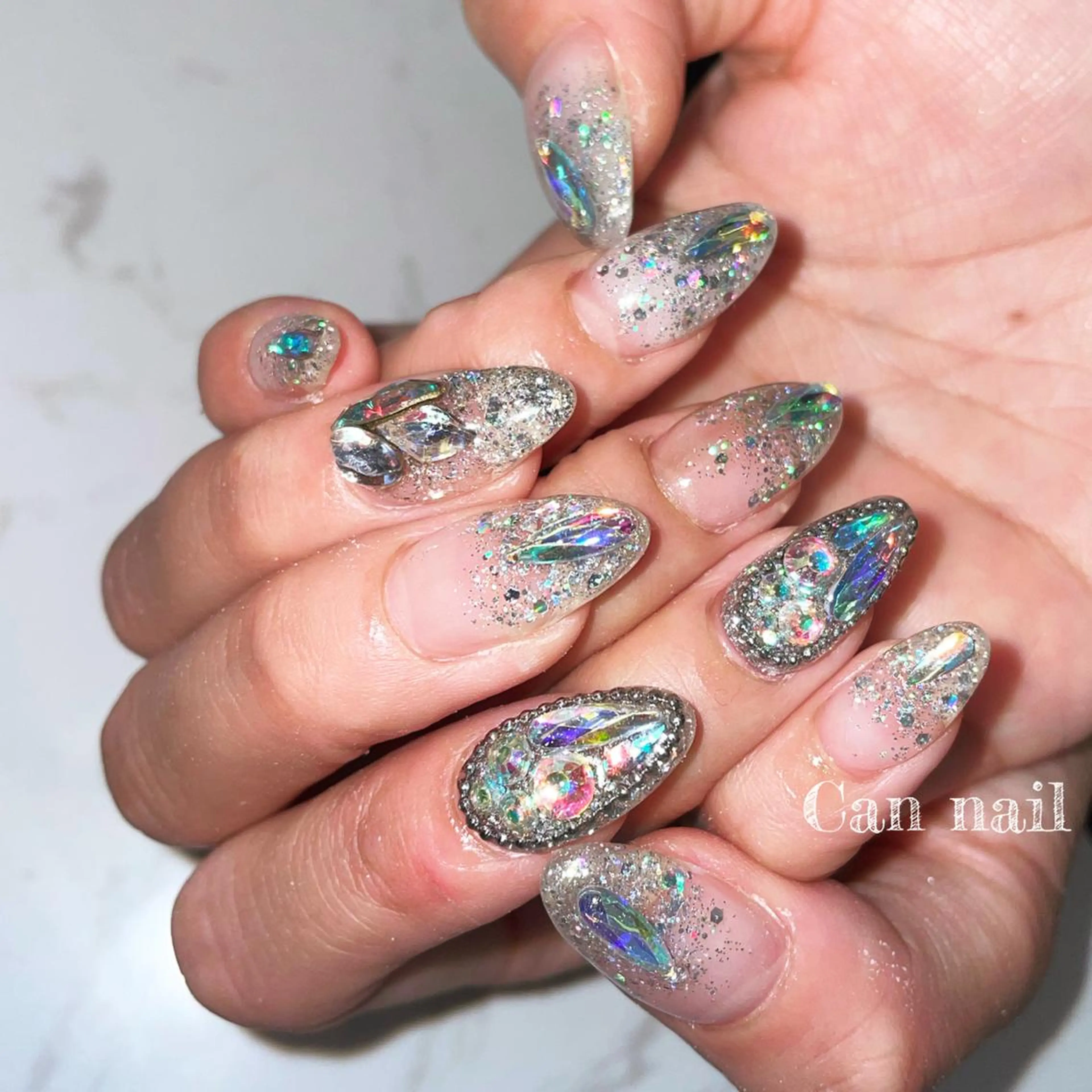 セミロング ネイル Parfum パルファンのネイルデザイン