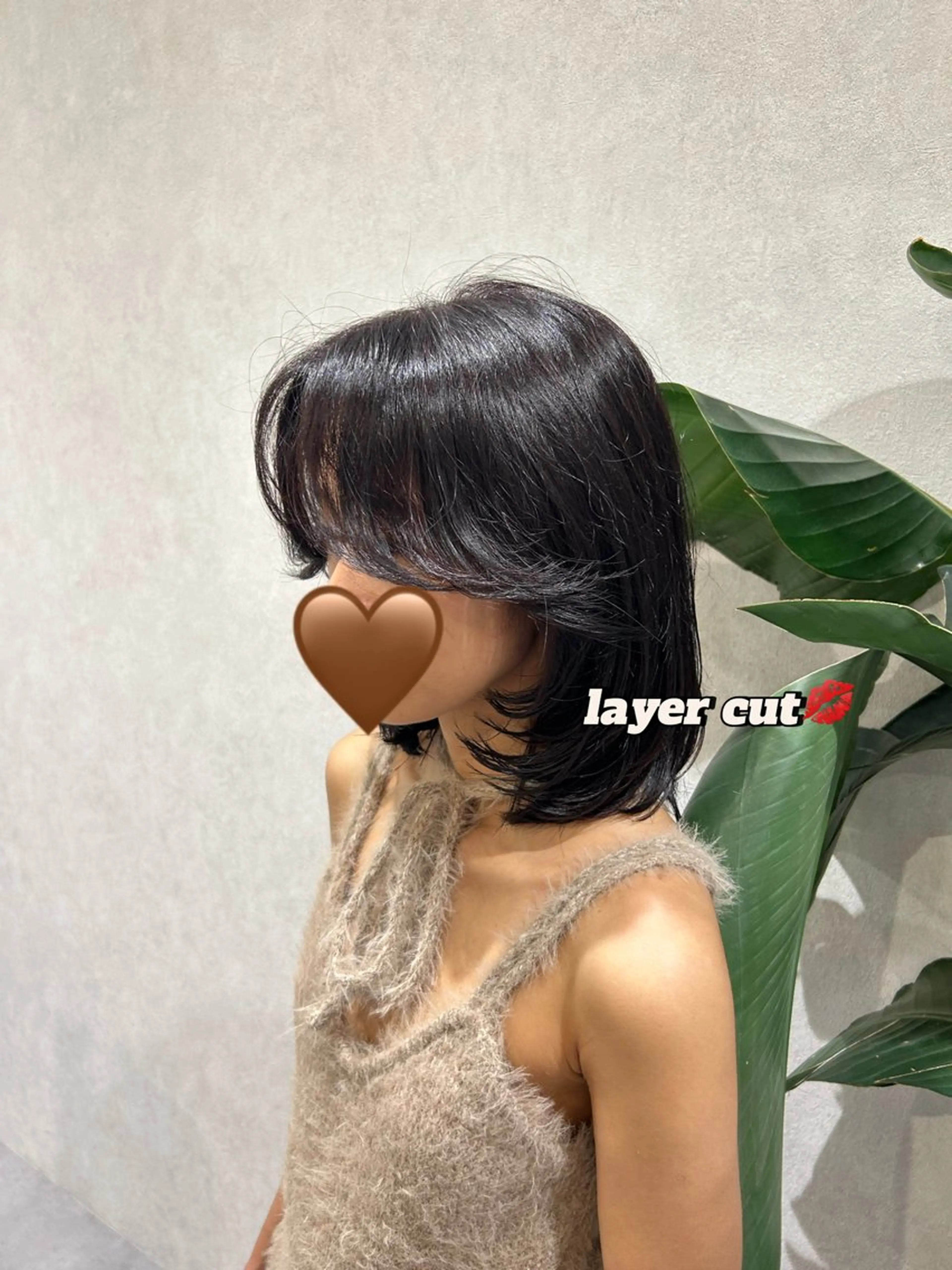 ミディアム カット ヘアカラー Hiiro/レイヤー /海外ヘアのヘアスタイル