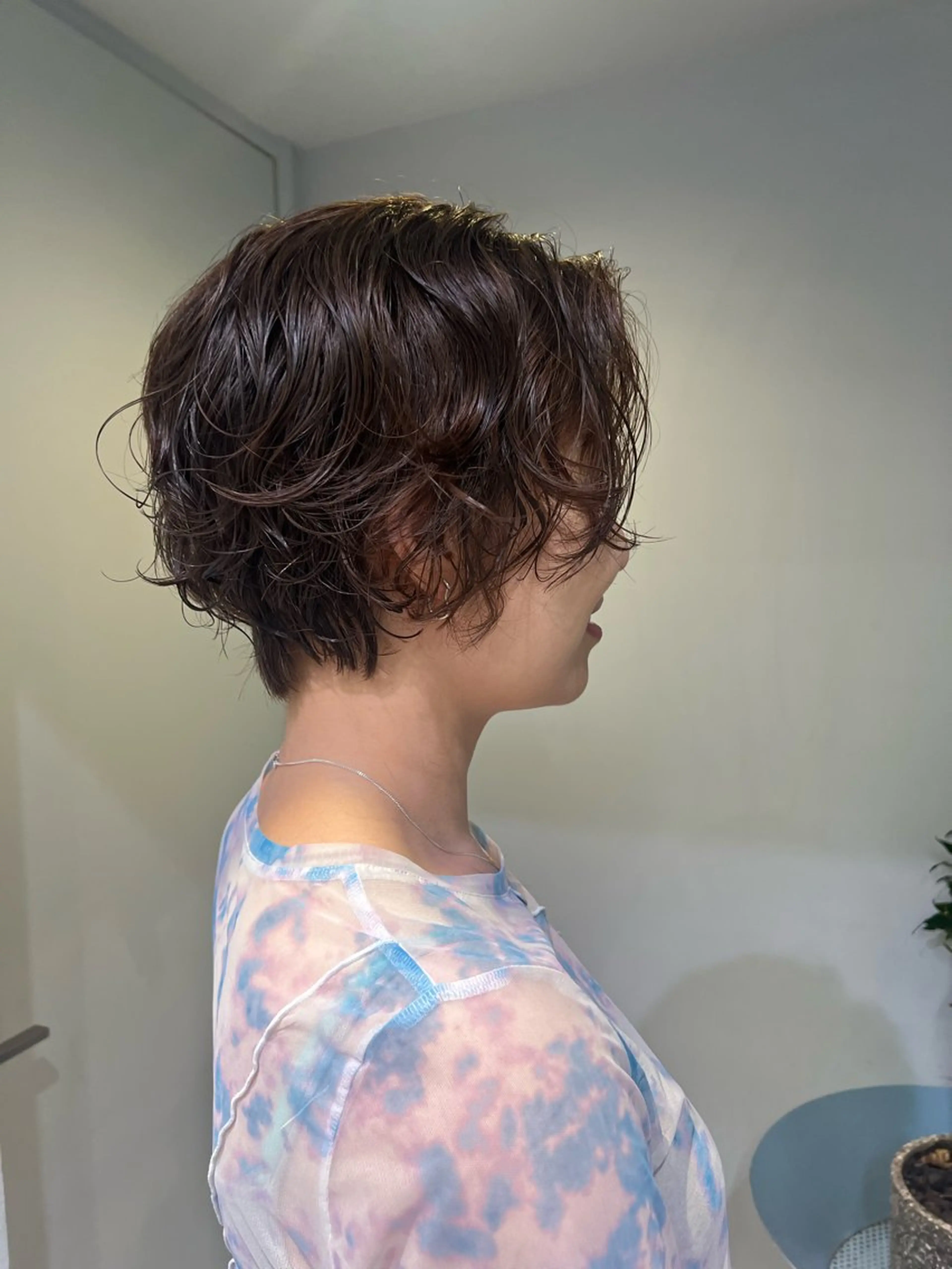 ショート パーマ ショートヘア パーマ シミズ リホのヘアスタイル