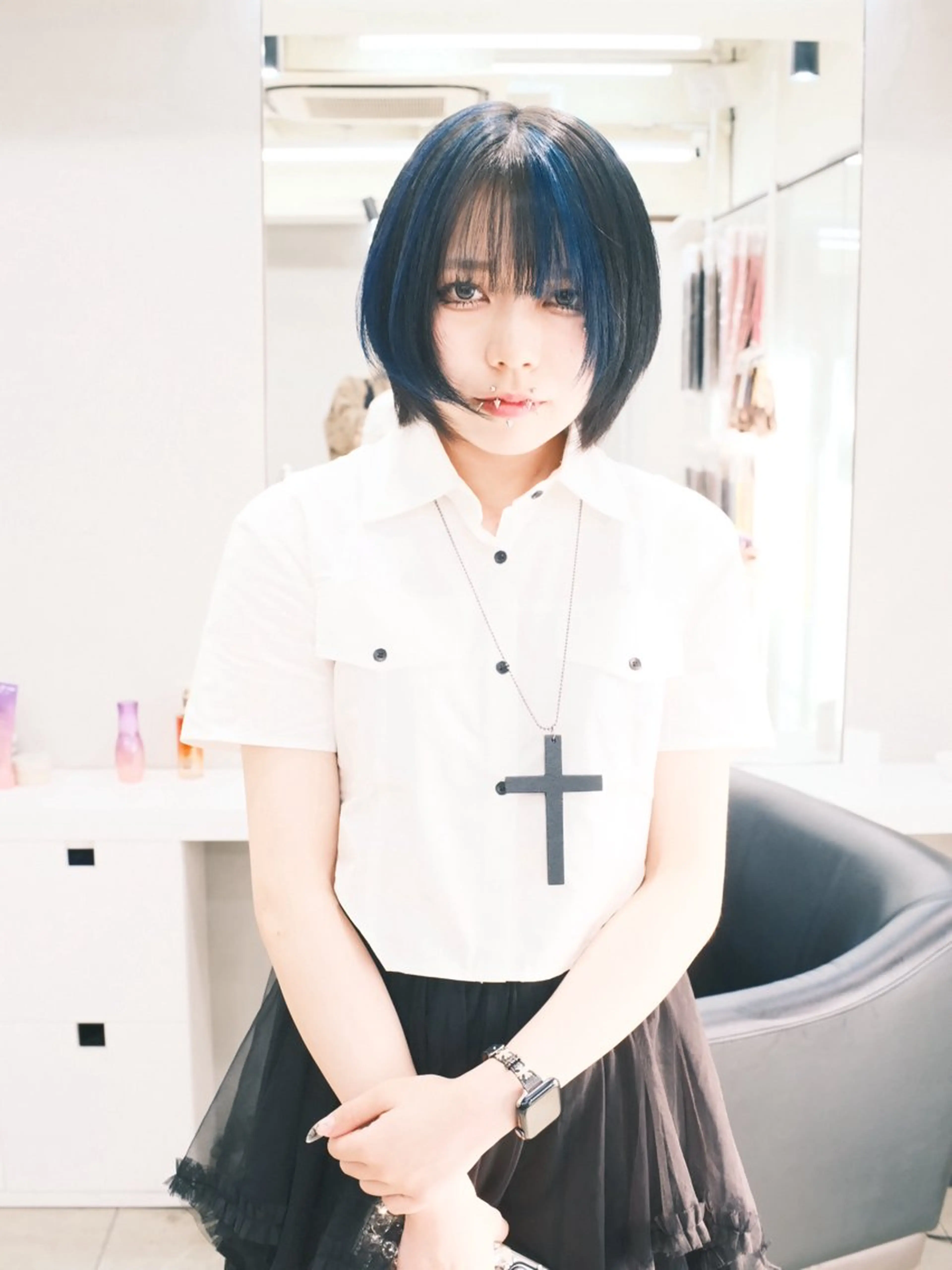 ショート カラー ヘアアレンジ ヘアカラー トリートメント 個性爆弾💣 ダブルカラー/ゆかのヘアスタイル