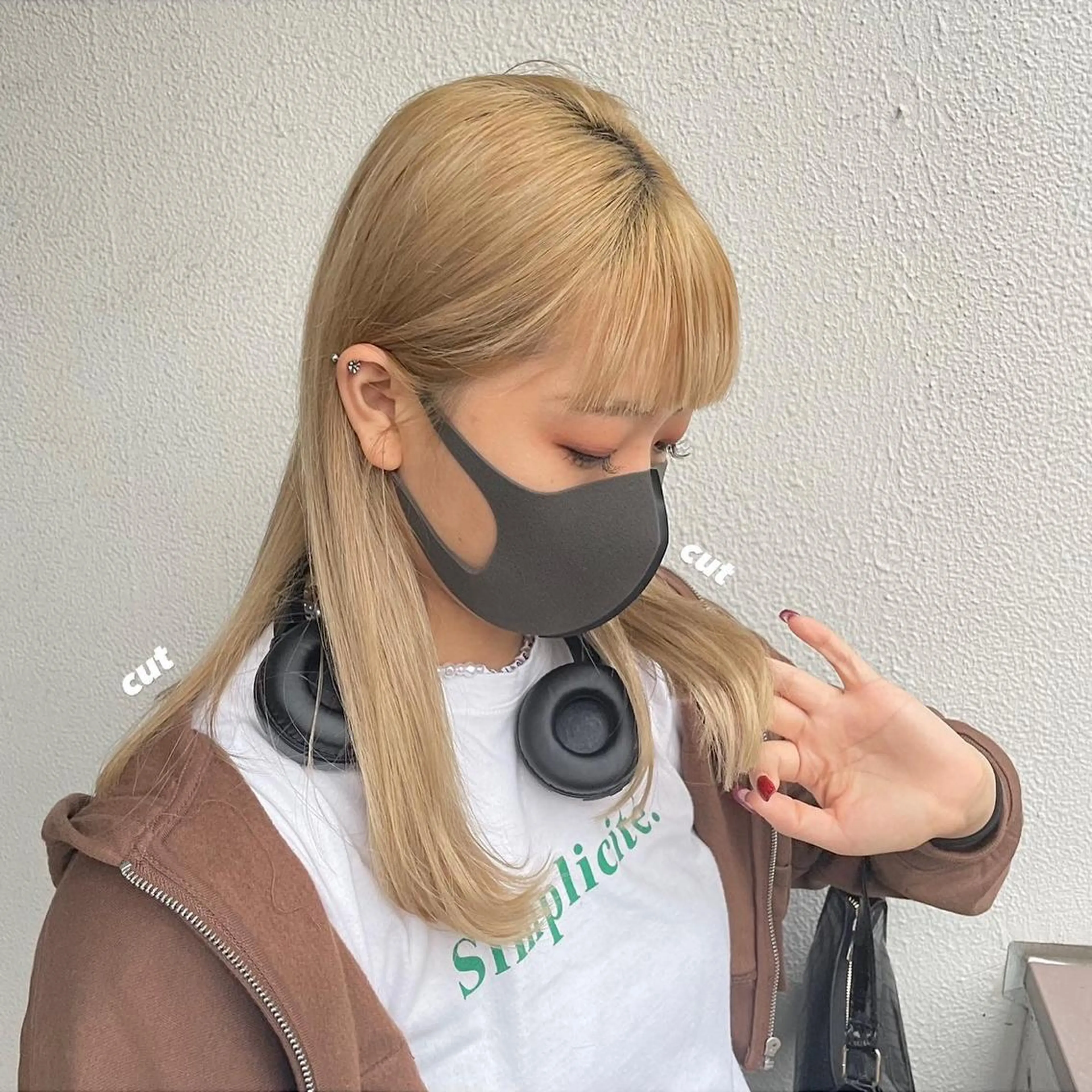 ロング カラー パーマ ヘアアレンジ メンズ キッズ ネイル マツエク・マツパ アイブロウ 透明感カラー・レイヤ ー🎀amika🎀のヘアスタイル