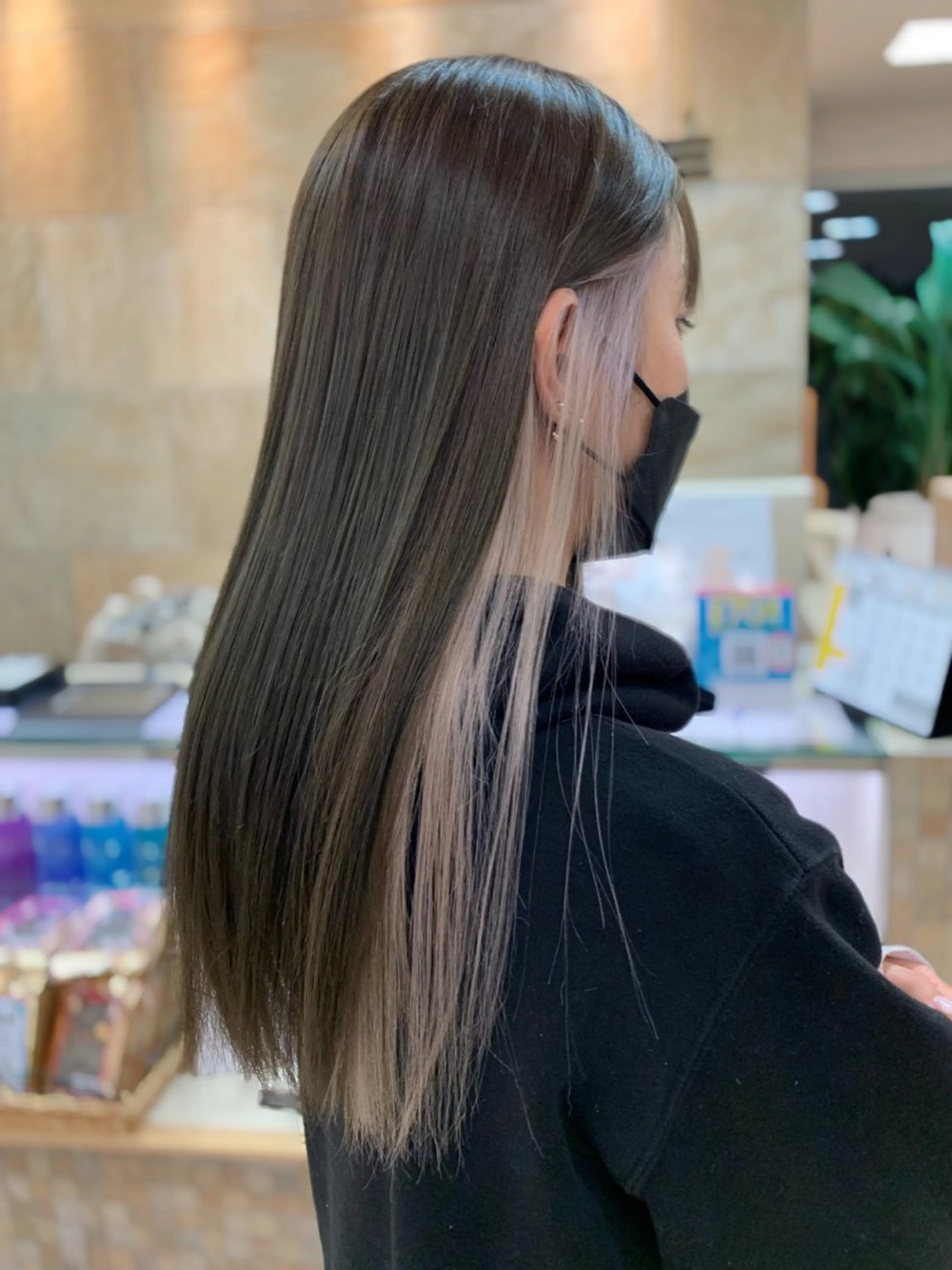 ロング カラー バレイヤージュ ベージュカラー ブリーチ ブロンド ケアブリーチ カット ヘアカラー トリートメント 銀座/ハイライト特化 🌿ブリーチ/片山のヘアスタイル