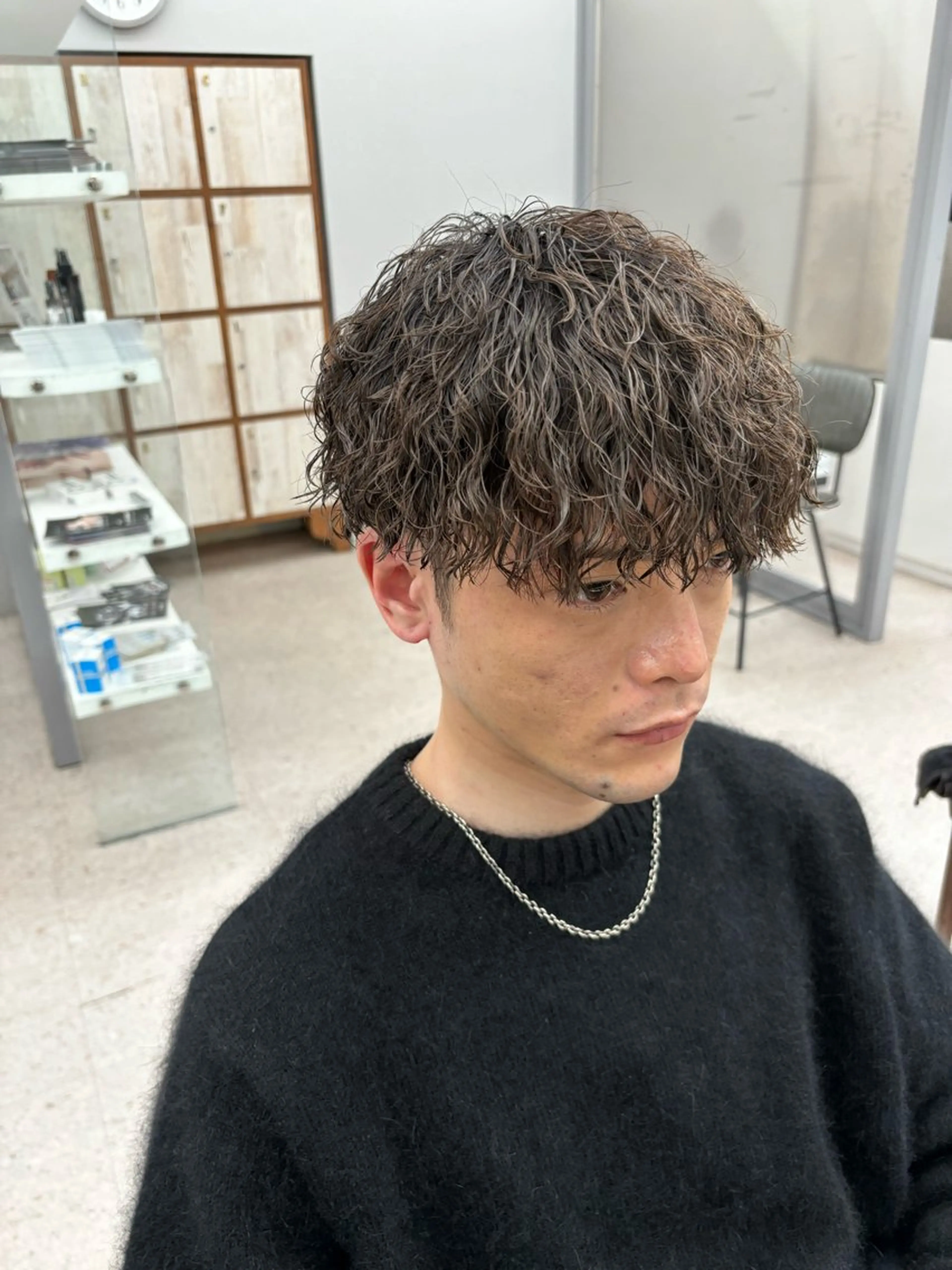 パーマ メンズ カット パーマ 🍐シャドウパーマ メンズ特化/守岡🍐のヘアスタイル