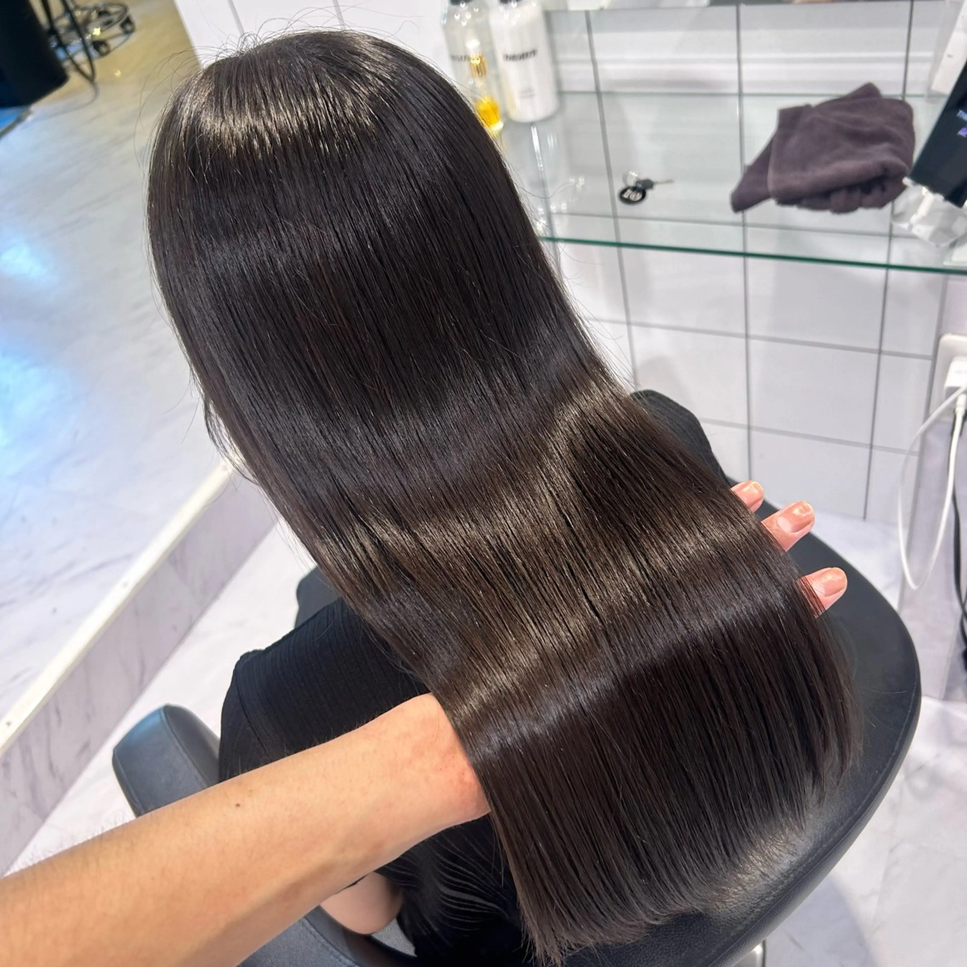 ロング カラー カット ヘアカラー トリートメント 表参道/透明感カラー /暗髪/ジュキヤのヘアスタイル